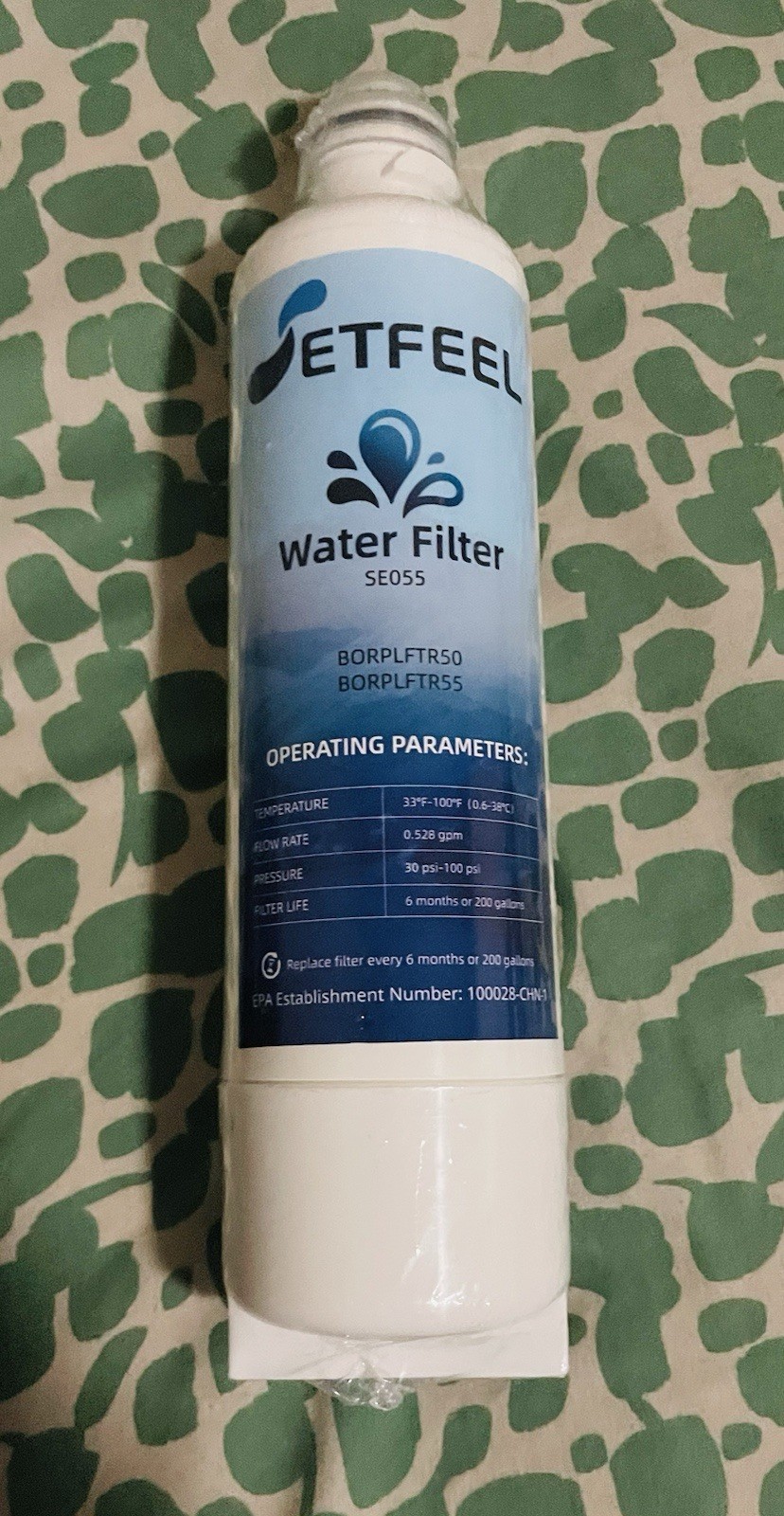 Brand New, Sealed – JetFeel SE055 Water Filter Replacement BORPLFTR50 BORPLFTR55