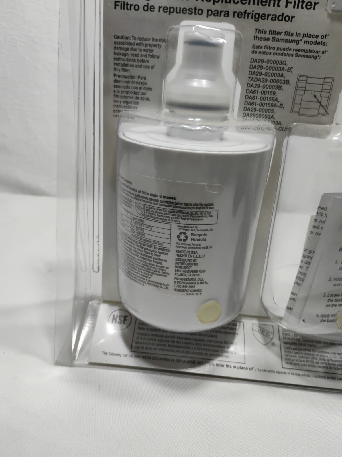 (1) x HDX (FMS-1 ) Refrigerator Replacement Filter , For Samsung HAF-CU1S