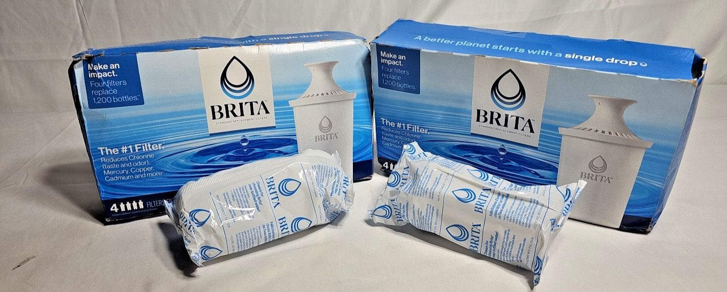 10 Brita Standard Replacement Filters for Water Pitchers (2-4 packs + 2 filters)