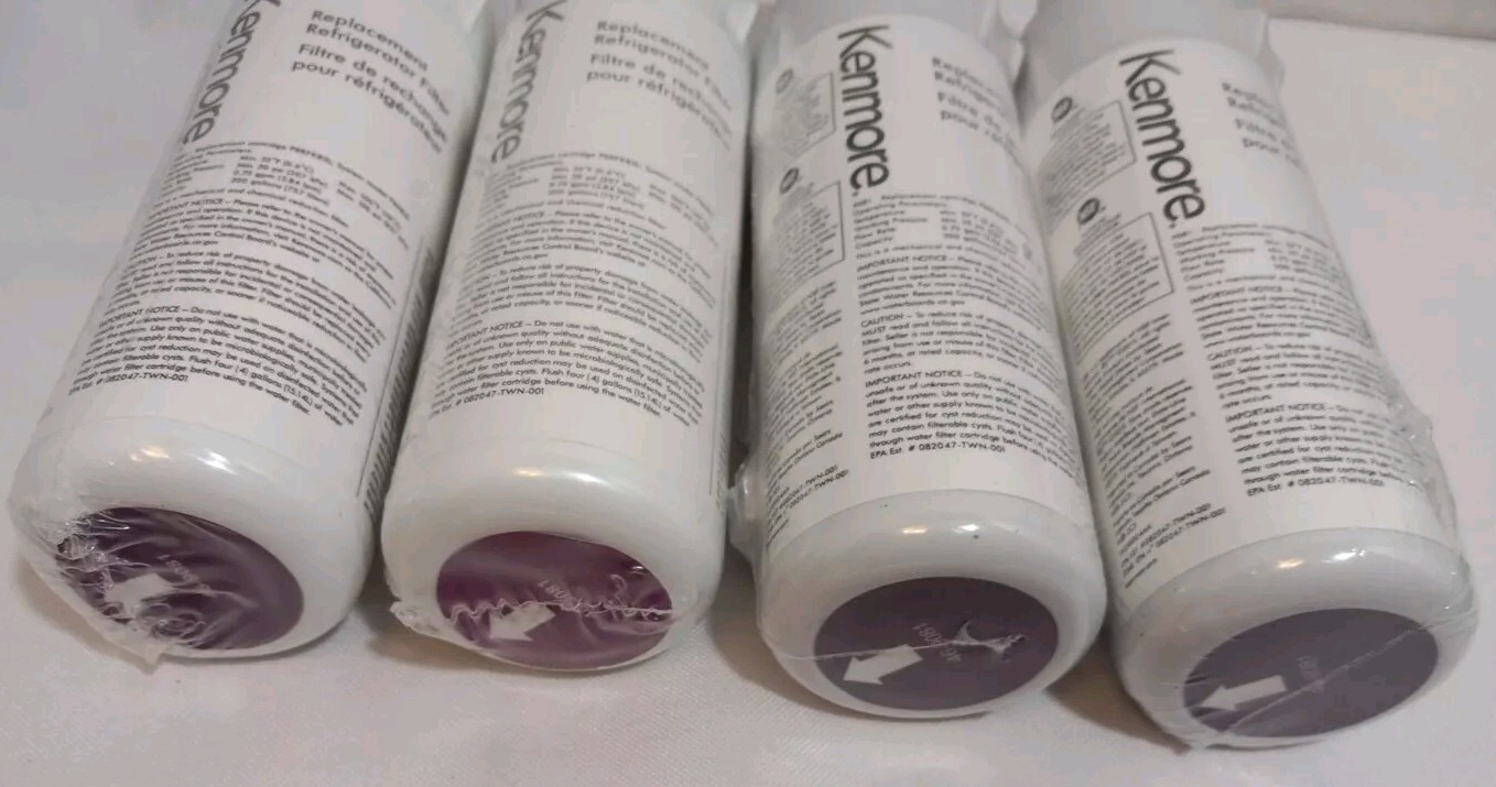 Kenmore Replacement Refrigerator Water Filters 469081 Lot Of 4 New (2 w/o Boxes)