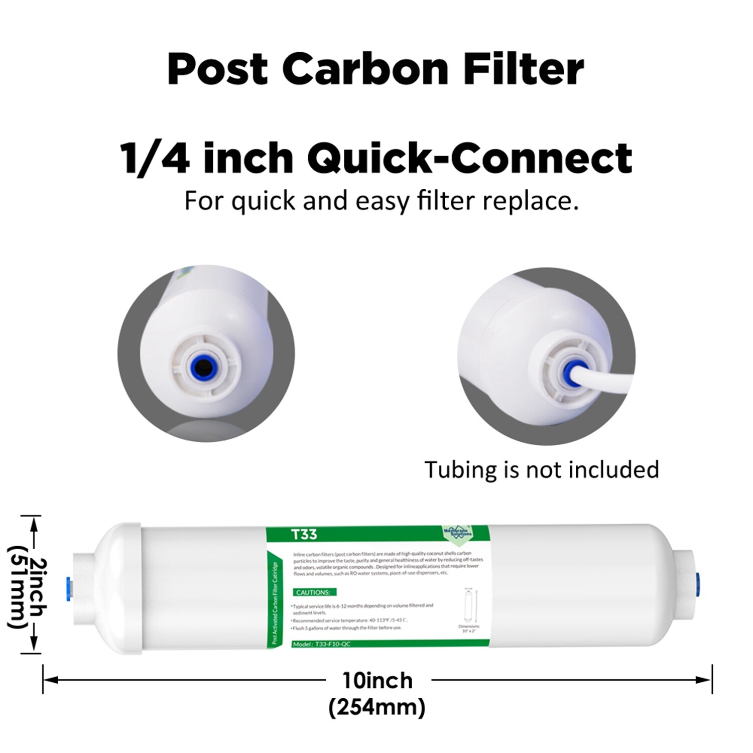 4 Stage Reverse Osmosis System Water Filter with 50GPD RO Membrane Cartridge Set
