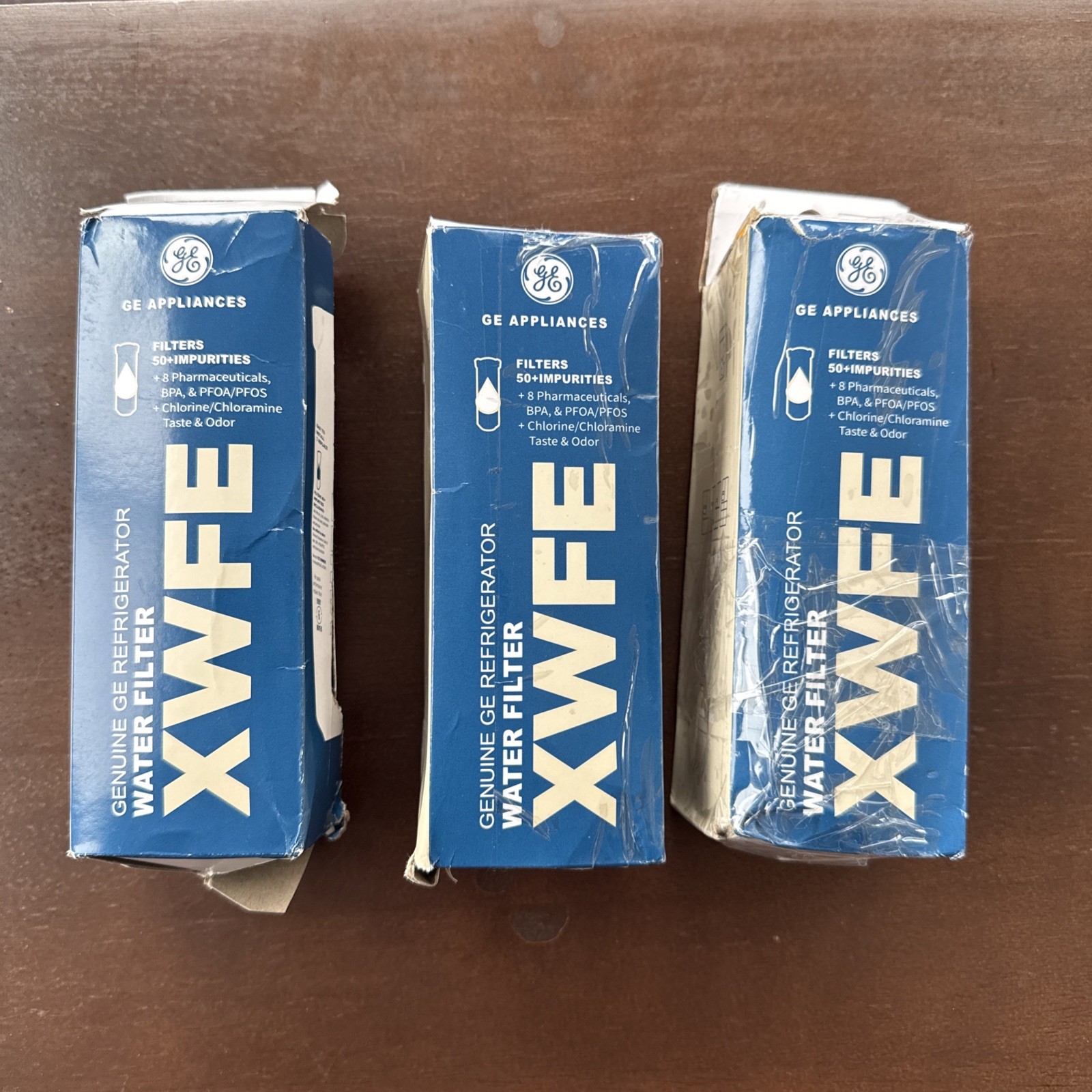 GE XWFE Water Filter 3 Pack Replacement Cartridge for GE Refrigerators – No Chip