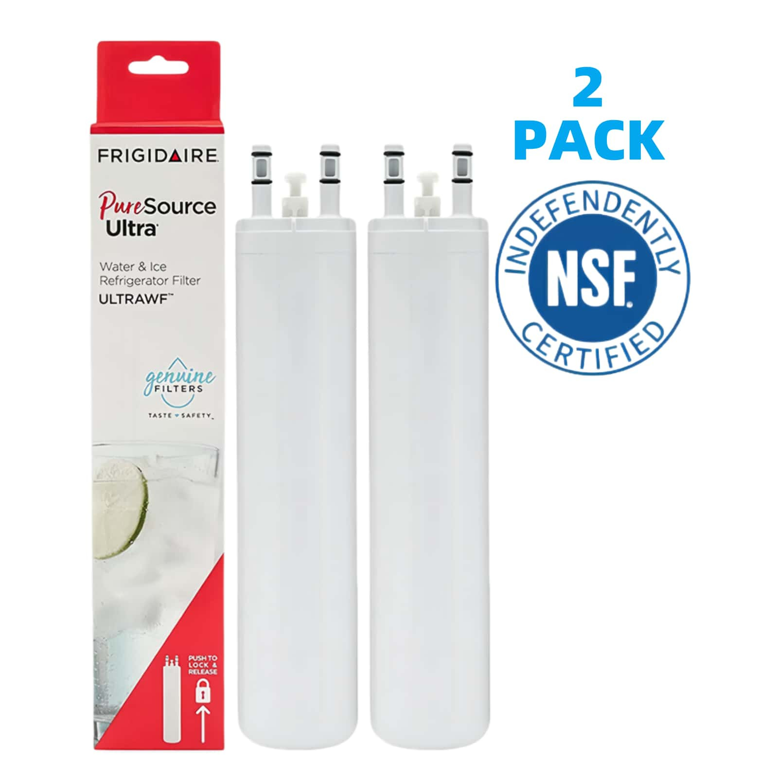2 Pack ULTRAWF Frigidaire Ultra PureSource Refrigerator Water Filter US Stock