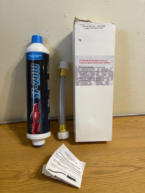 NEW WATER SENTINEL SF-20W CAR WASH FILTER Inline SPOTLESS Deionized Garden Hose