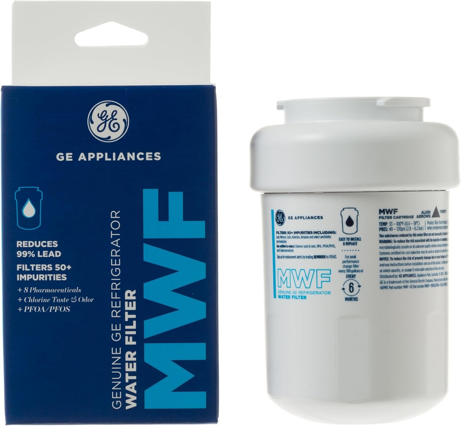 4 Pack GE MWF SmartWater Replacement Refrigerator Water Filter US STOCK