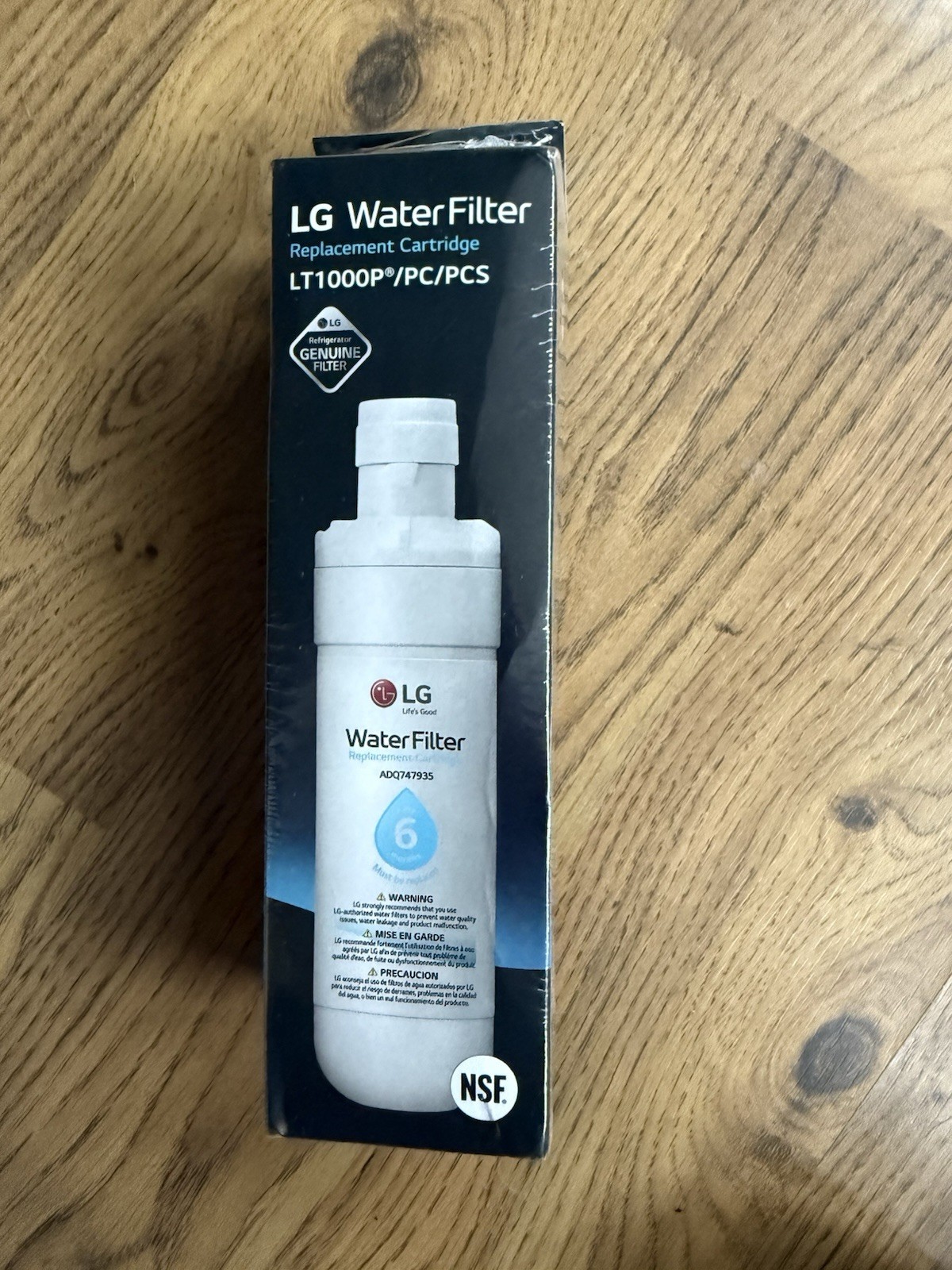 LG Water Filter Replacement Cartridge LT1000P/PC/PCS, Brand New Sealed