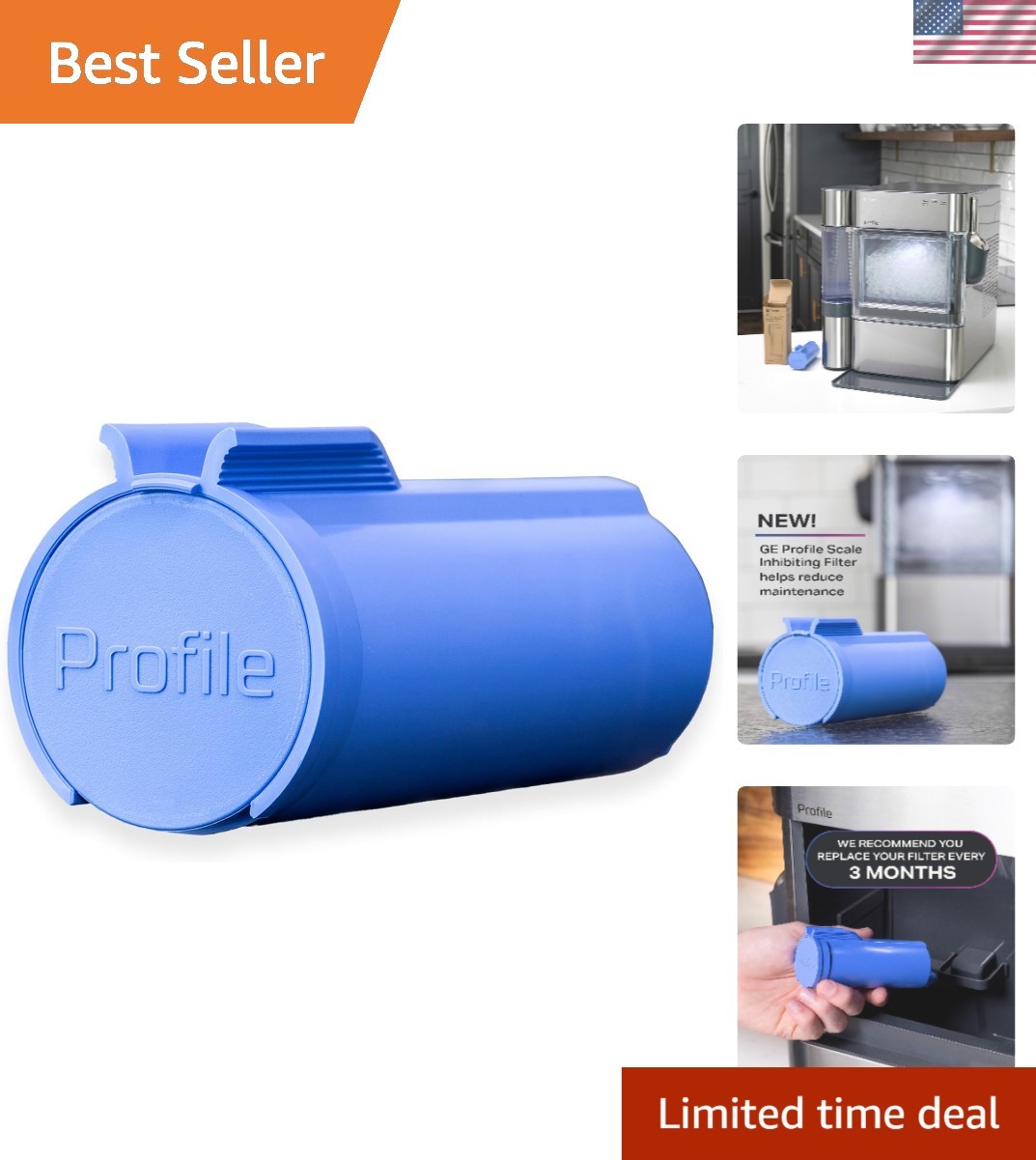 Fresh and Pure Ice: GE Replacement Filter for Opal Nugget Ice Makers, 1 Pack