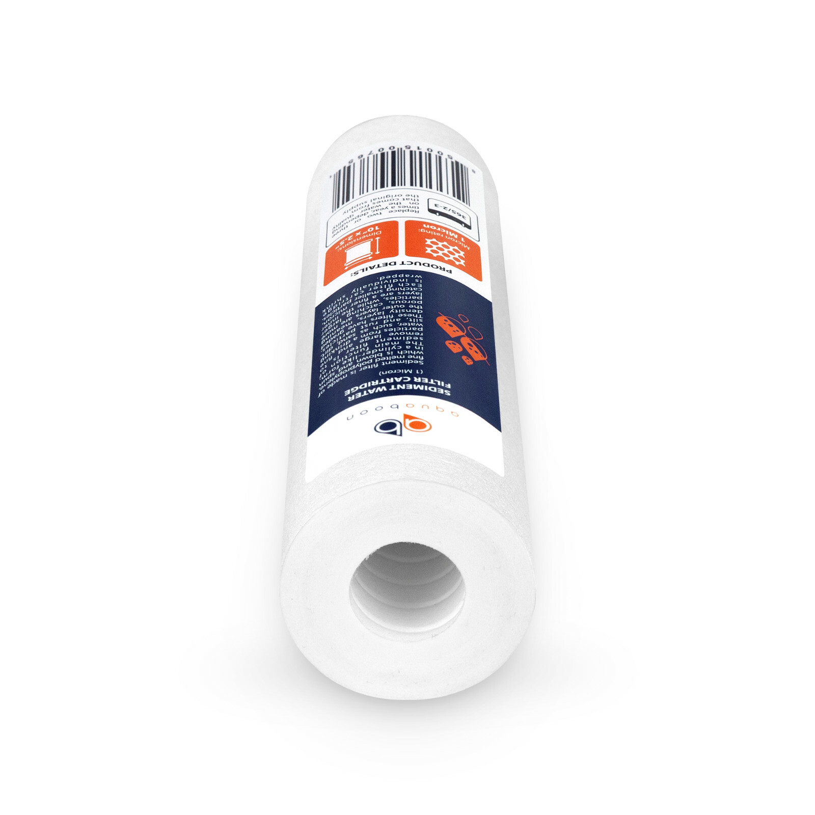 25-PACK 1 Mic Sediment Water Flter Cartridges Standard Size 10″x2.5″ by Aquaboon