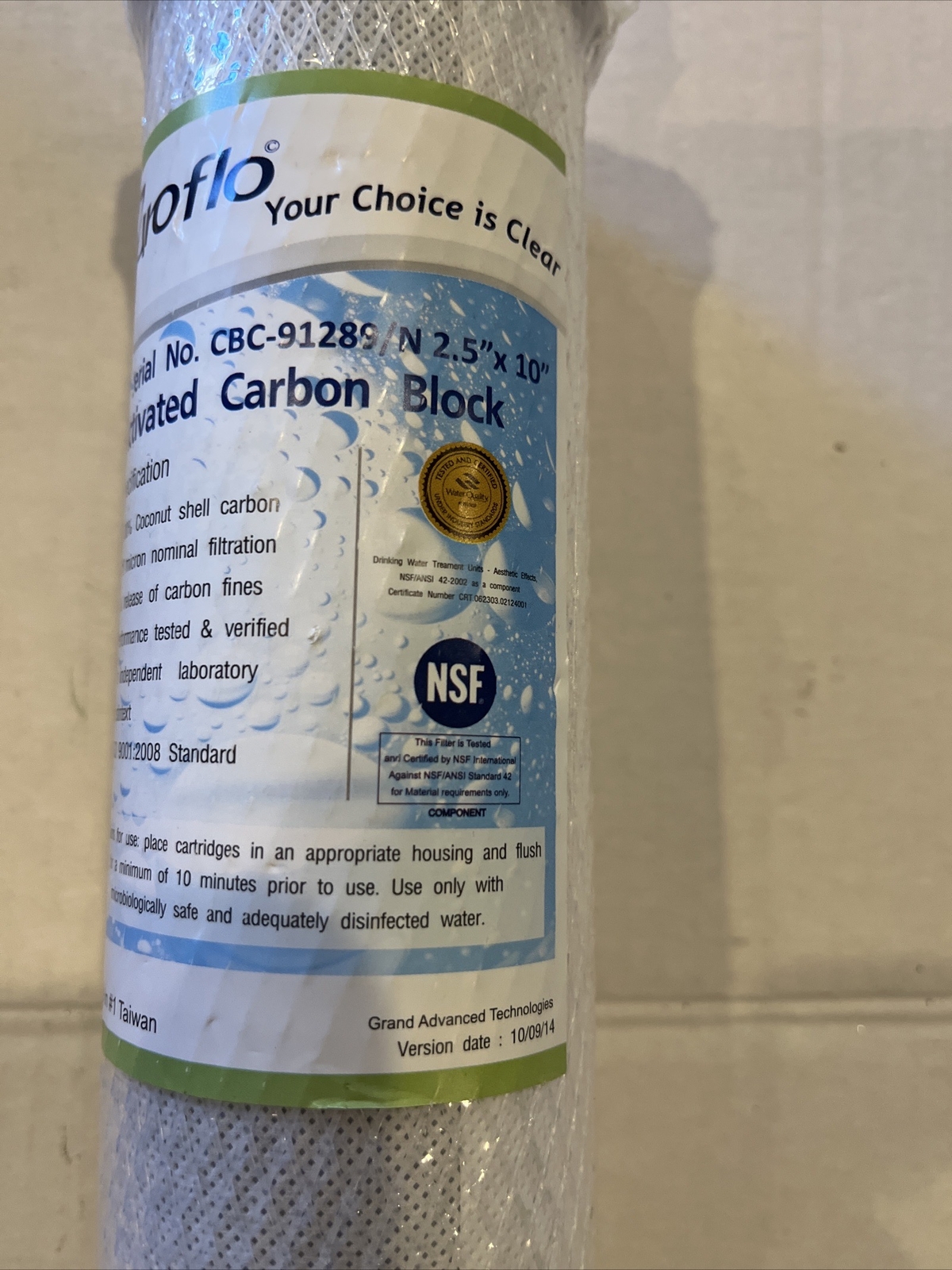 Puroflo CBC-91289/n2.5×10” Replacement Water Filter See Pics
