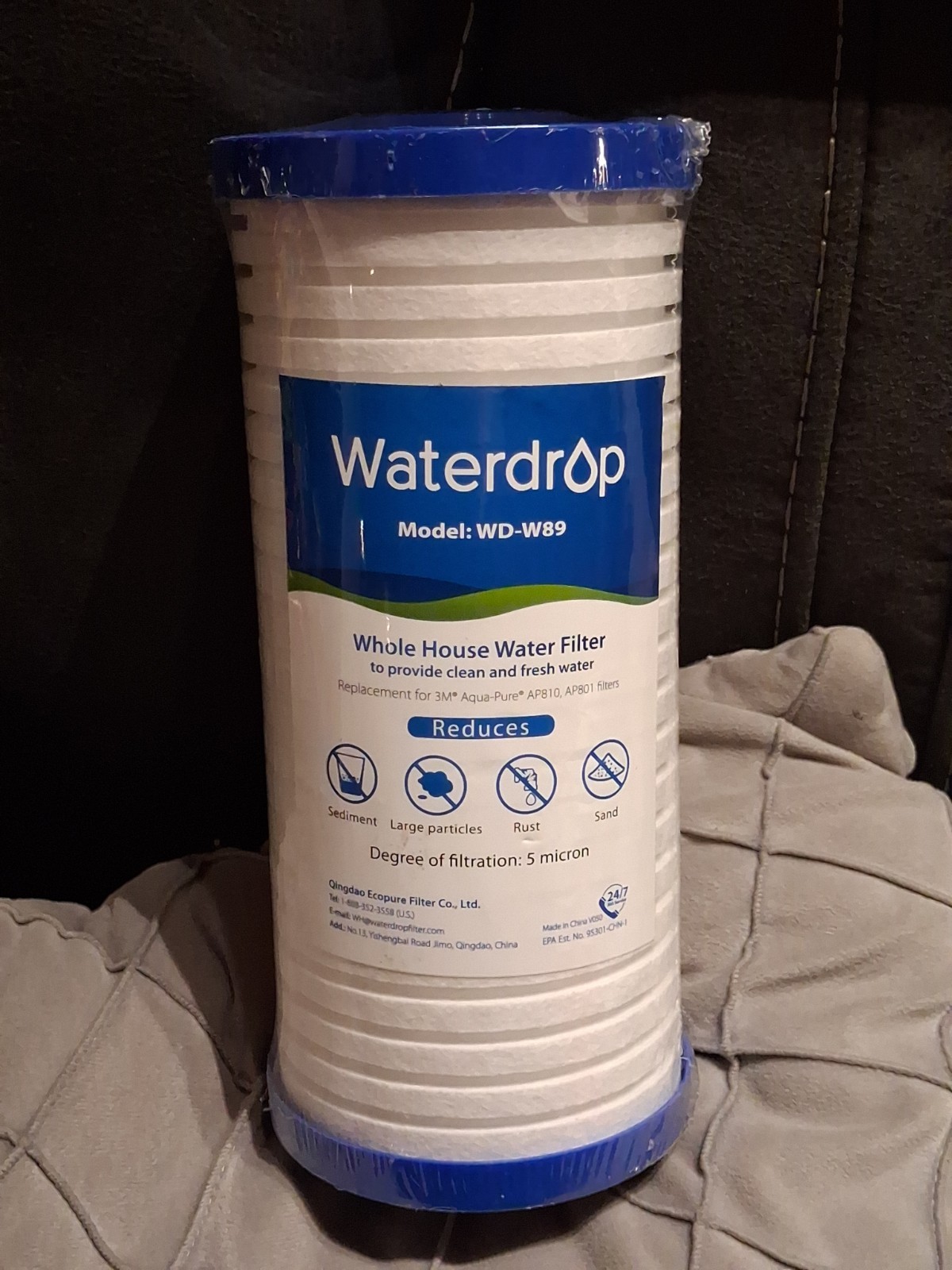 Waterdrop WD-W89 House Water Filter, Replacement for 3M Aqua-Pure AP810 AP801