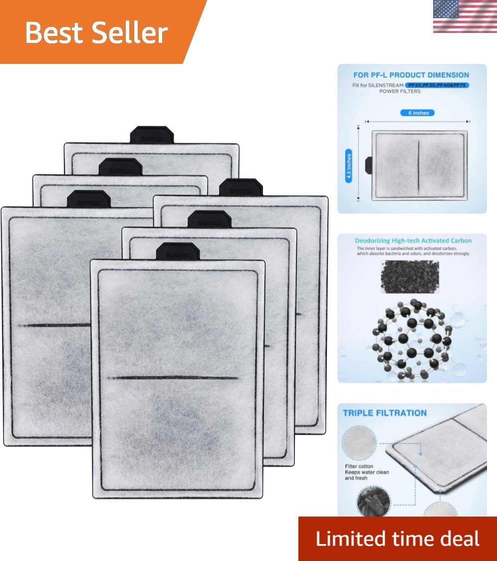 8 Pack PF-L Carbon Filter Cartridges for PF20, PF30, PF40 & PF75 Power Filters