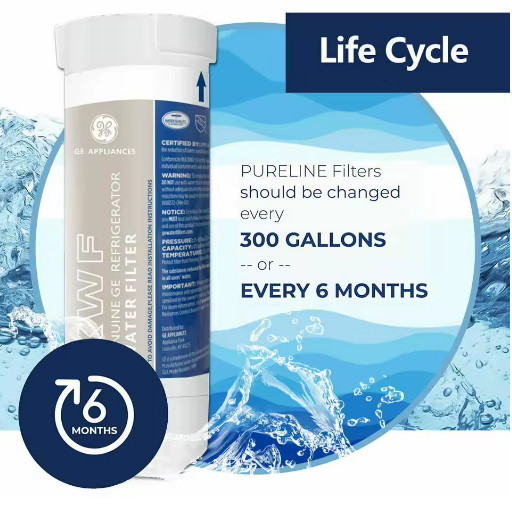 GE XWFE Genuine Refrigerator Water Filter ( WITHOUT CHIP), 100% Authentic