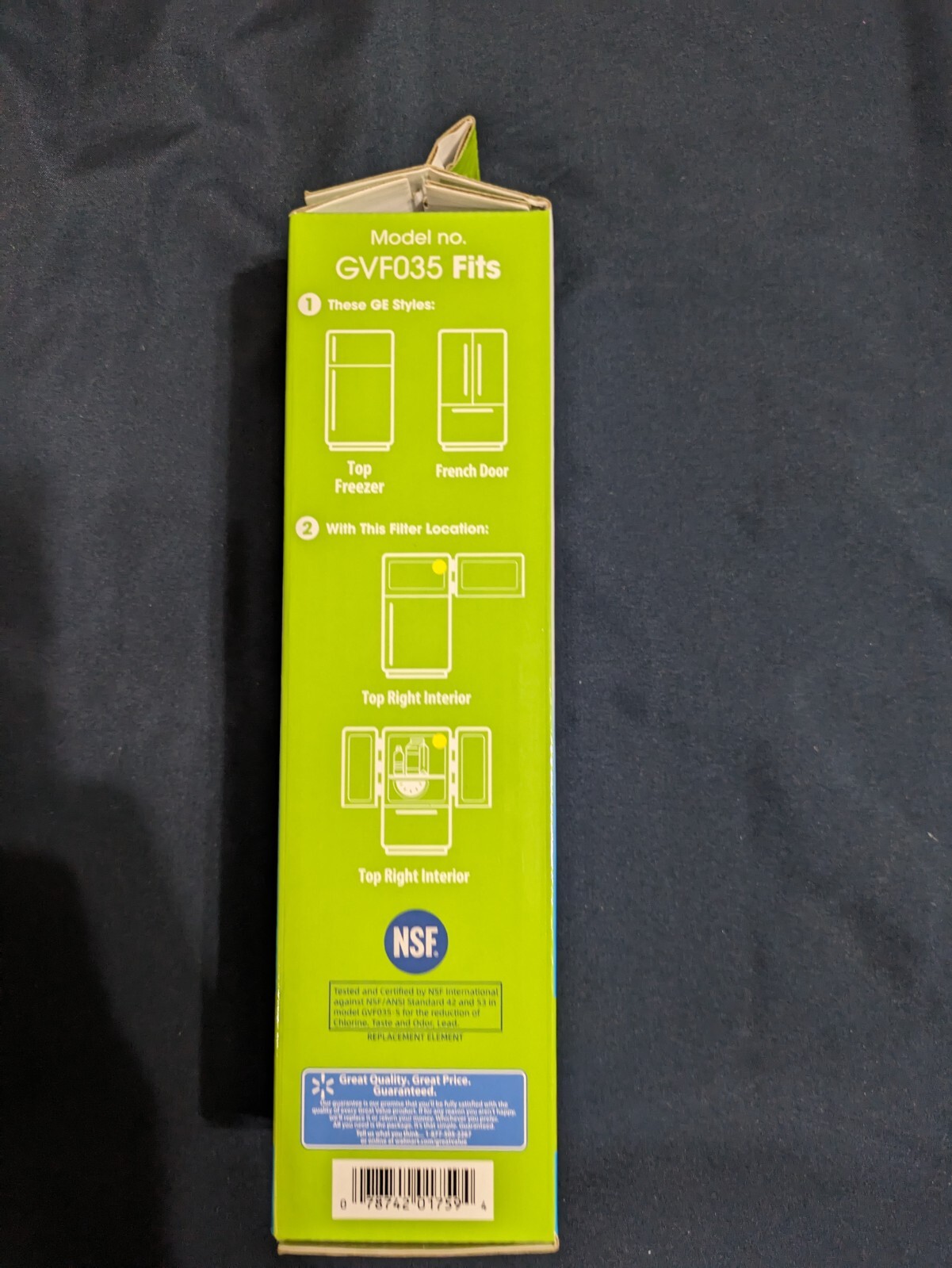 Great Value Refrigerator Replacement Water Filter for GE GSWF & Kenmore 46-9914