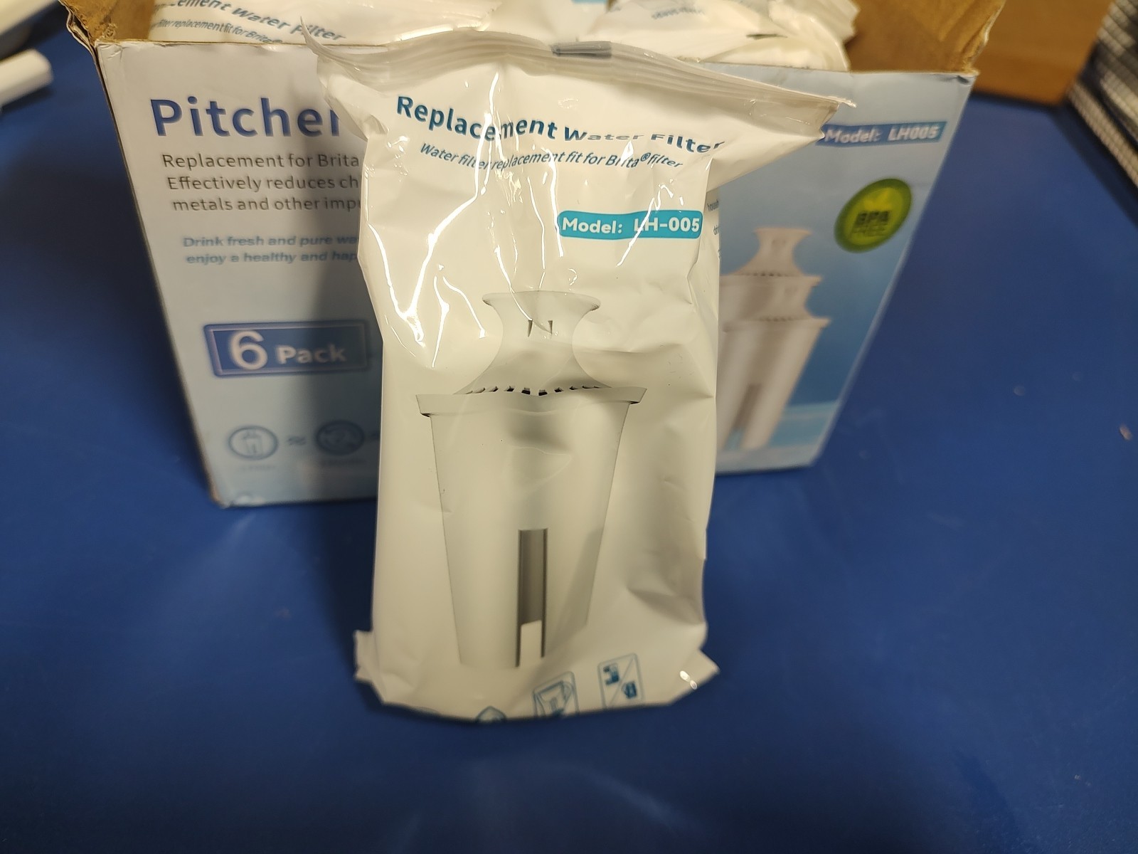 Replacement Water Filters – 6 Pack – Fits Brita Classic & Mabel Pitchers