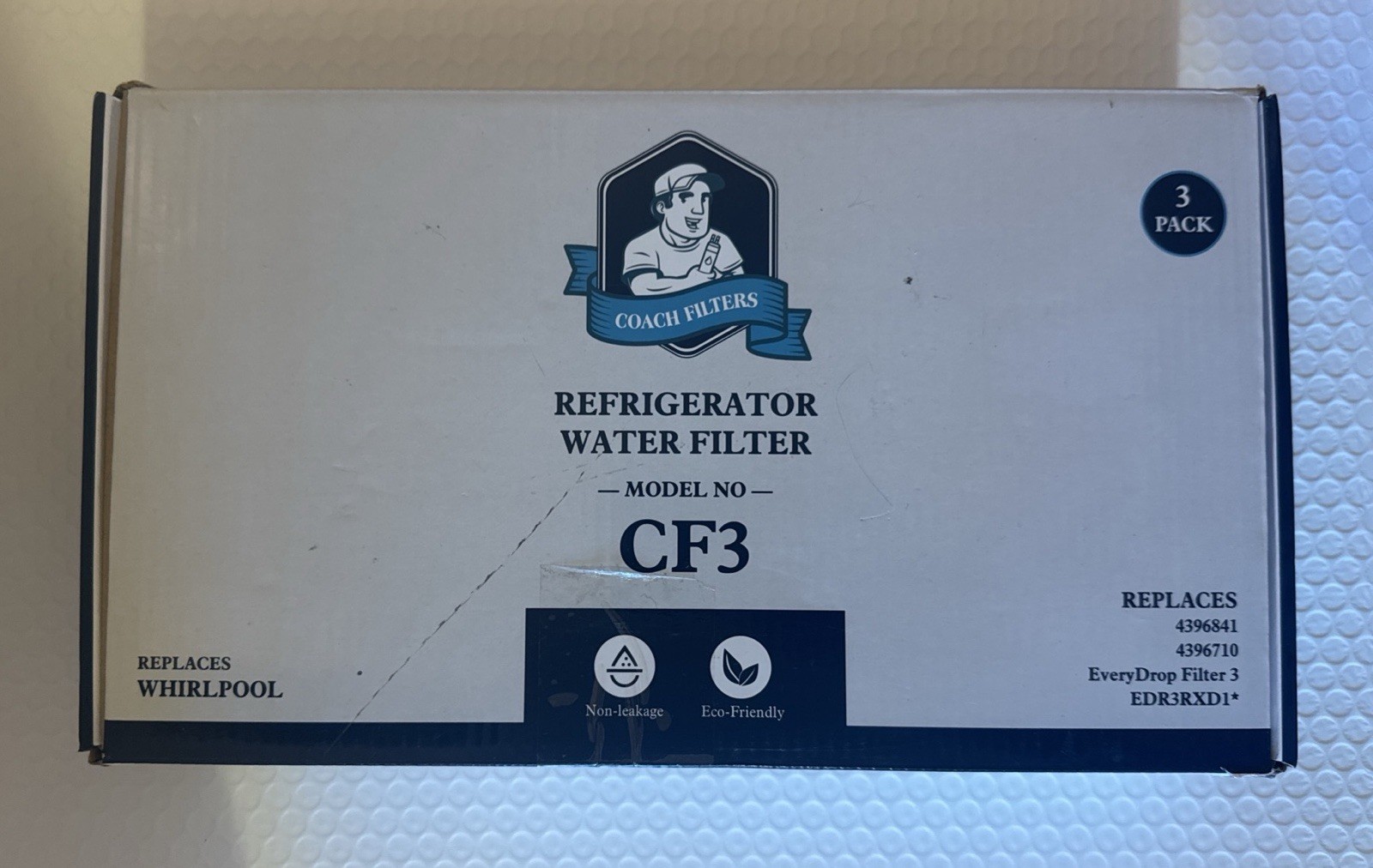 Coach Filters Refrigerator Water Filter CF3 3-Pack for Whirlpool Every drop 3