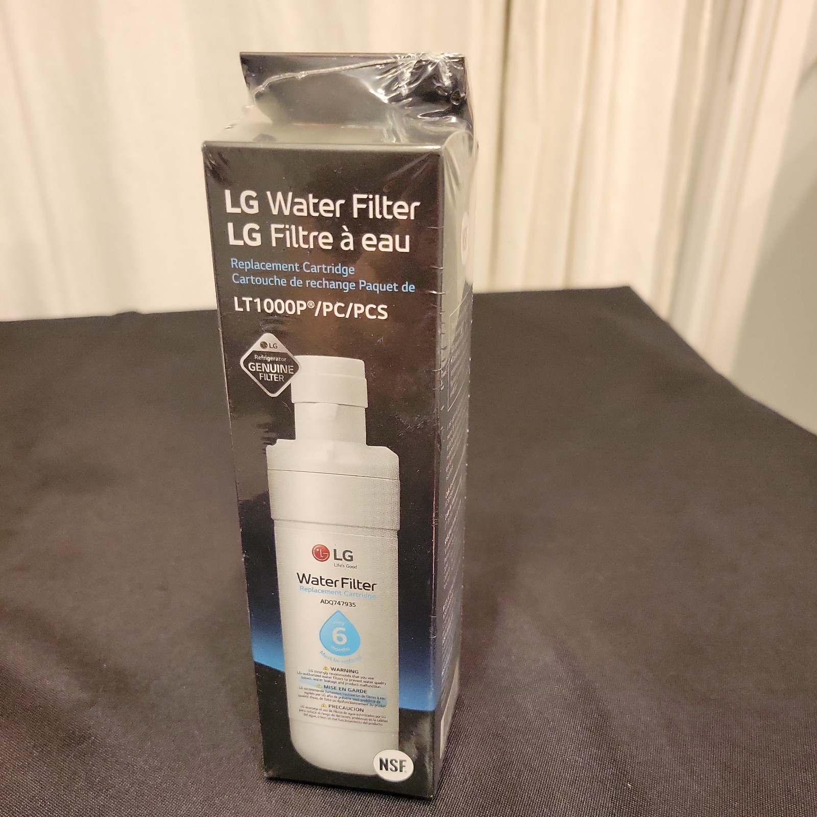 Genuine LG Water Filter Replacement Cartridge LT1000P/PC/PCS New and Sealed