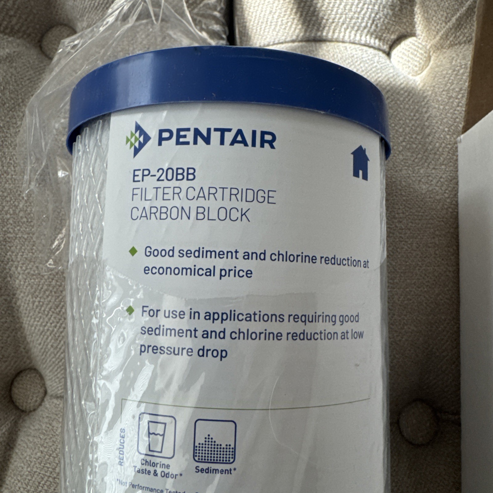 Pentair Pentek EP-20BB Big Blue Carbon Water Filter, 20-Inch, 20″ X 4.5″