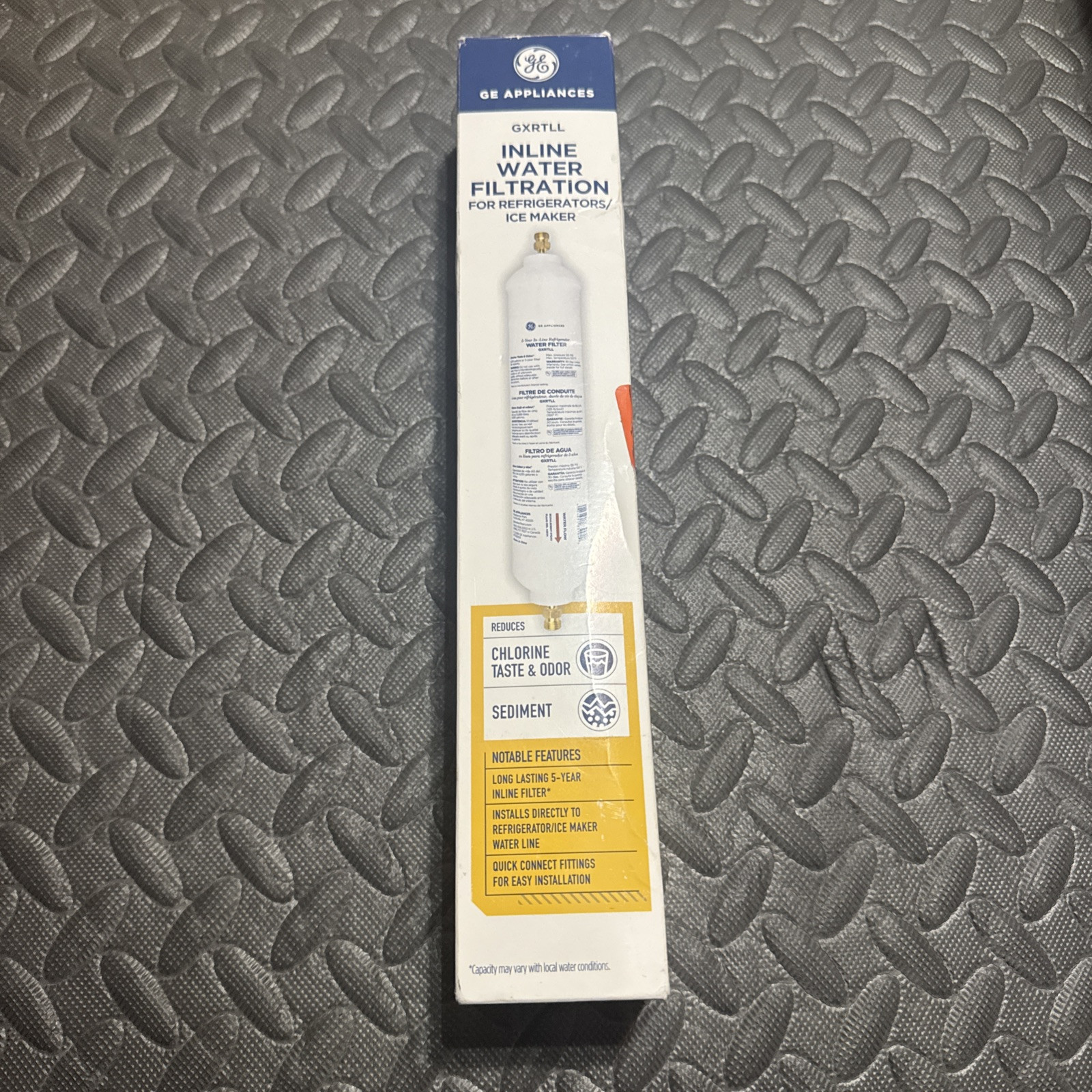 GE Appliances GXRTLL in Line Refrigerator Water Filter Ice Maker