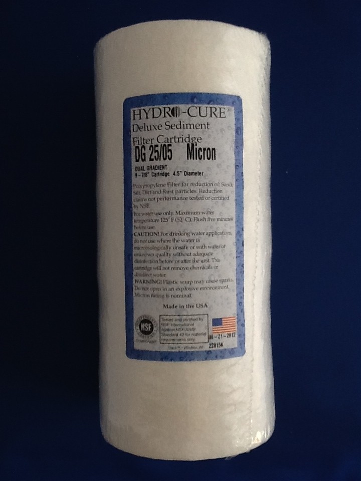 HYDRO CURE DELUXE DG 25/05 BIG BLUE 10″x4.5″ SEDIMENT FILTER