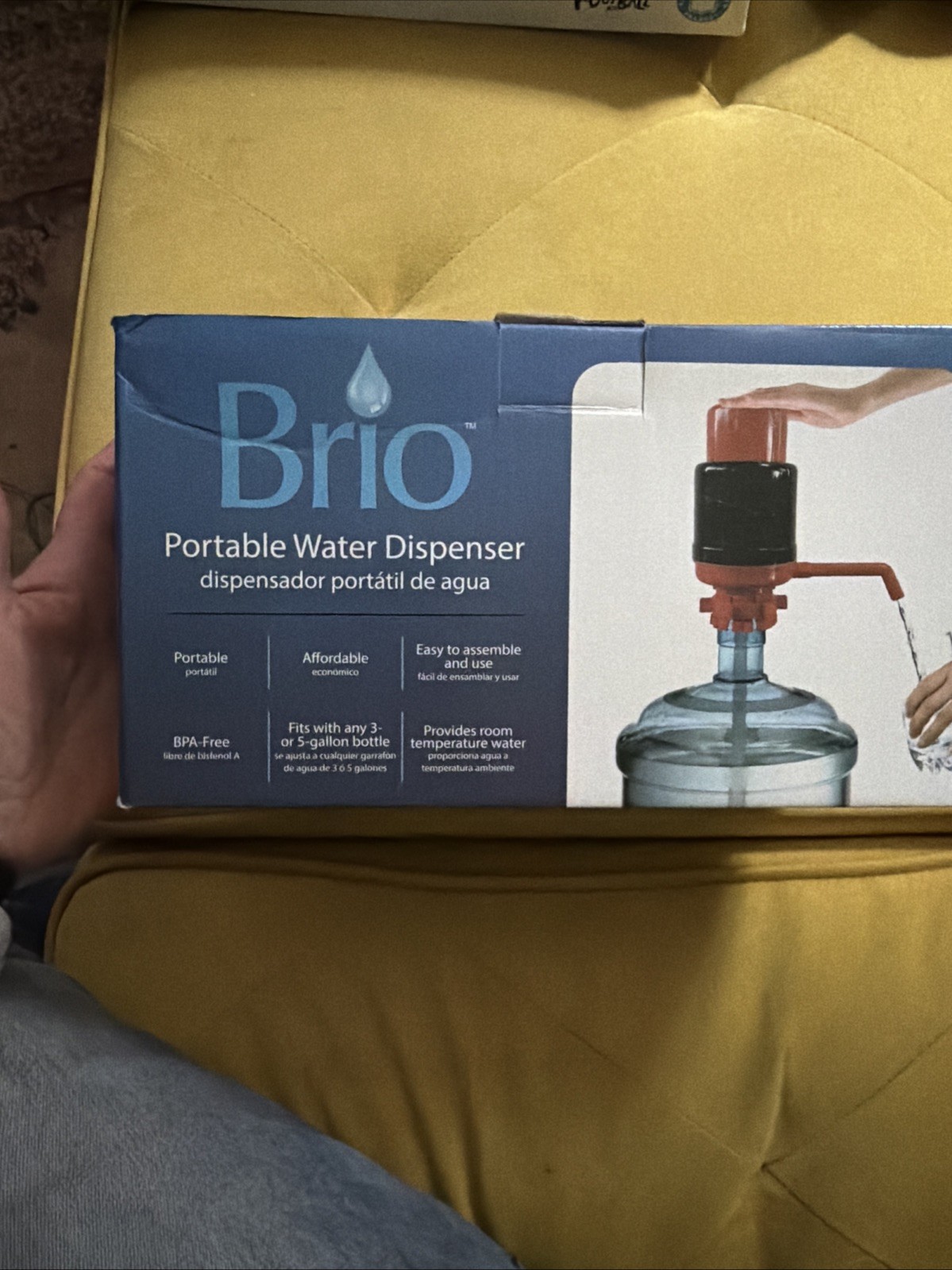 Brio Portable Water Dispenser Manual Drinking Water Pump – New