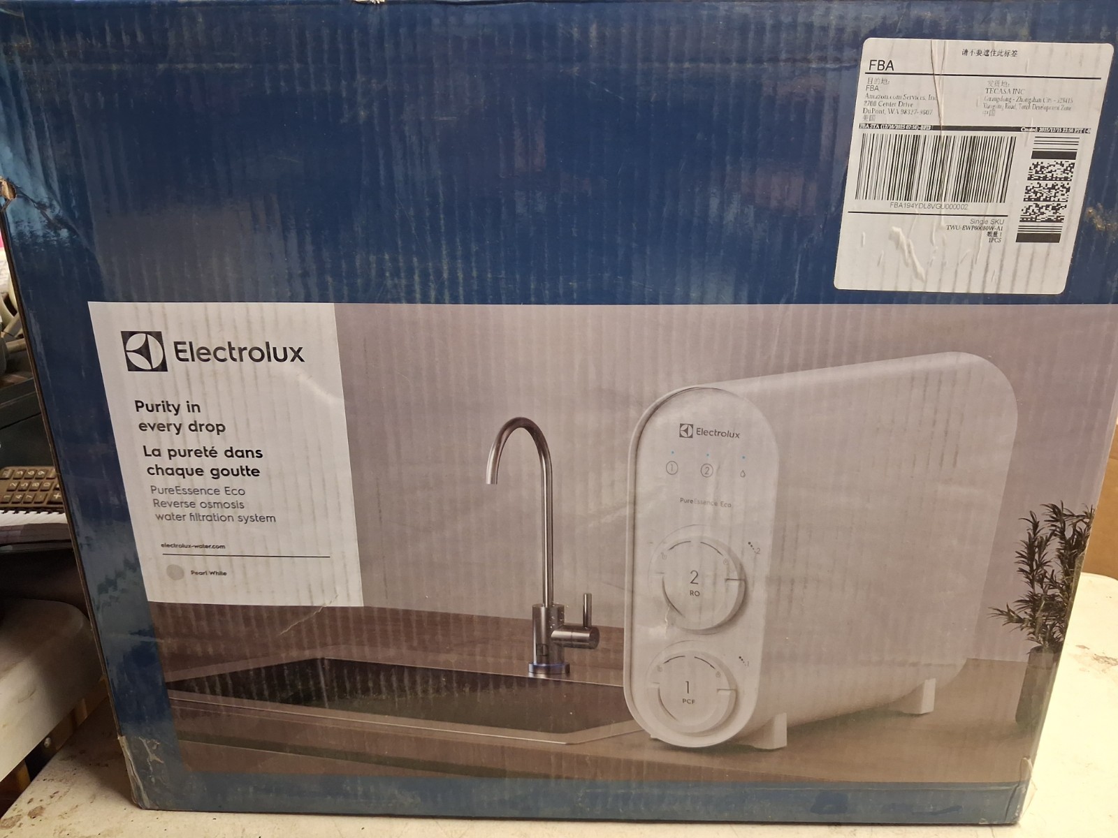 Electrolux PureEssence Eco Tankless Reverse Osmosis Water Filter 600GPD 9 Stage