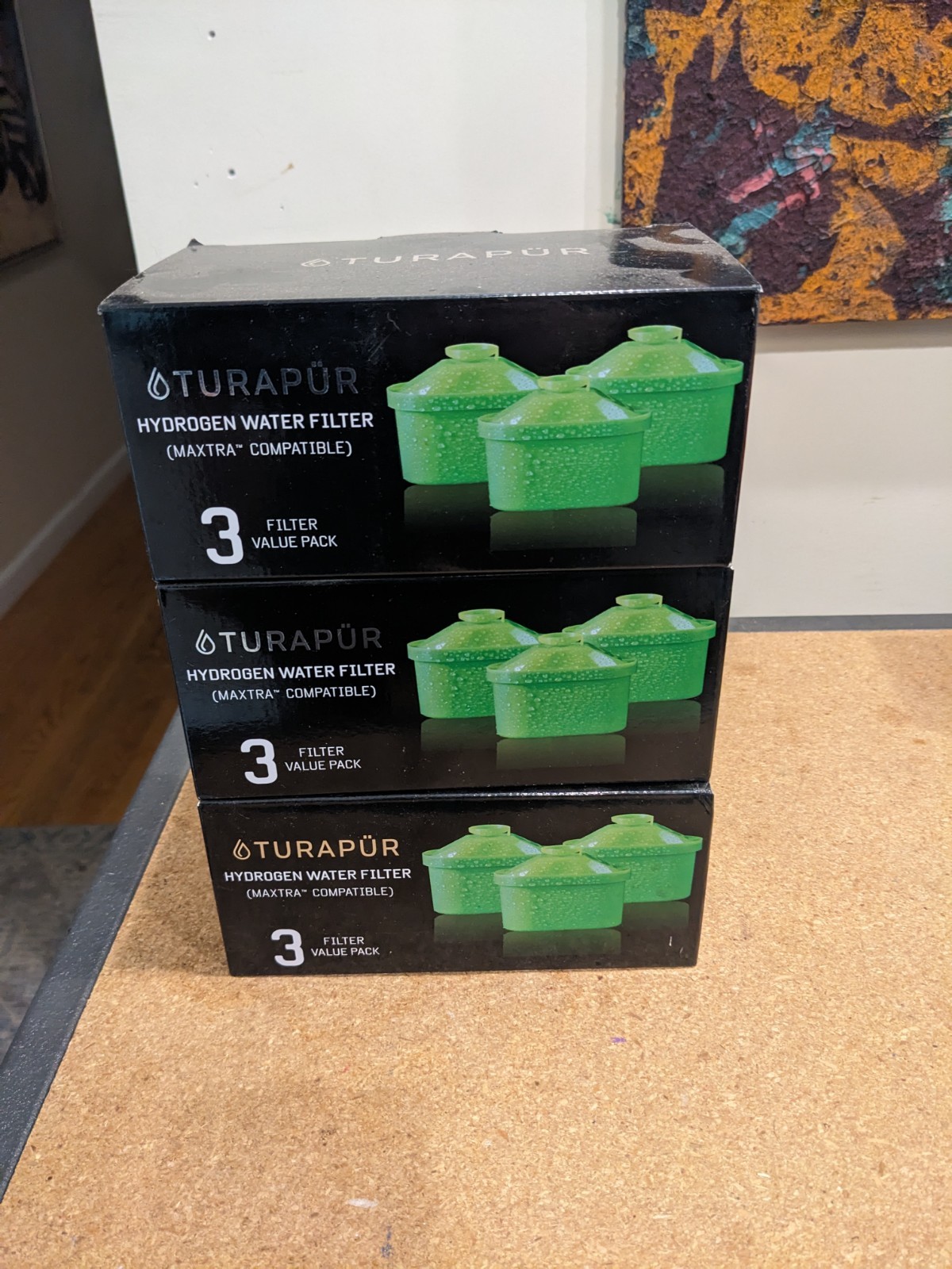 Turapur Hydrogen Water Filter – quantity 8 individually wrapped, in boxes