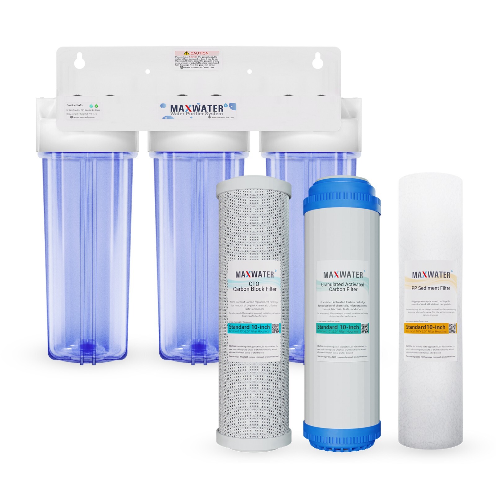 3 Stage Whole house water filter Sediment Carbon Filter