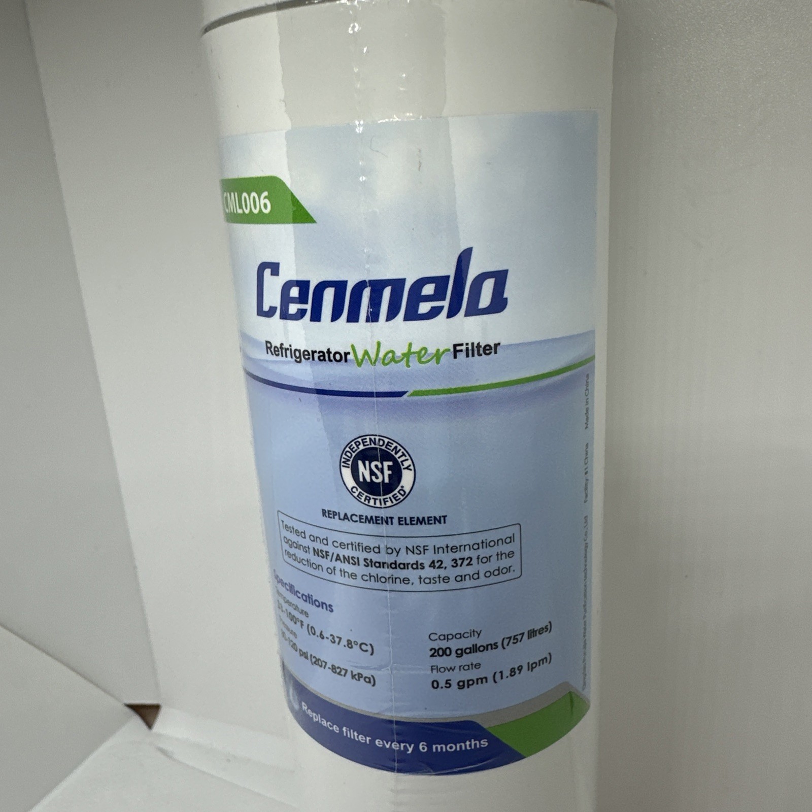 Cenmela CML006 Replacement Water Filter for Frigidaire WF3CB (Sealed, No Box)