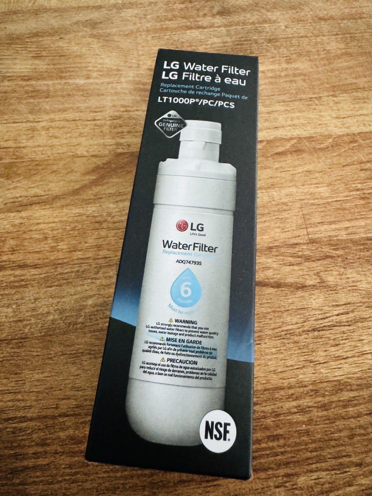 Lot 2 LG Genuine LT1000P/PC/PCS Refrigerator Replacement Water Filter is SEALED