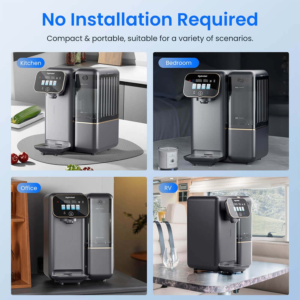 Hydrofast C100 Countertop Reverse Osmosis Water Filter System,6 Stage Filtration