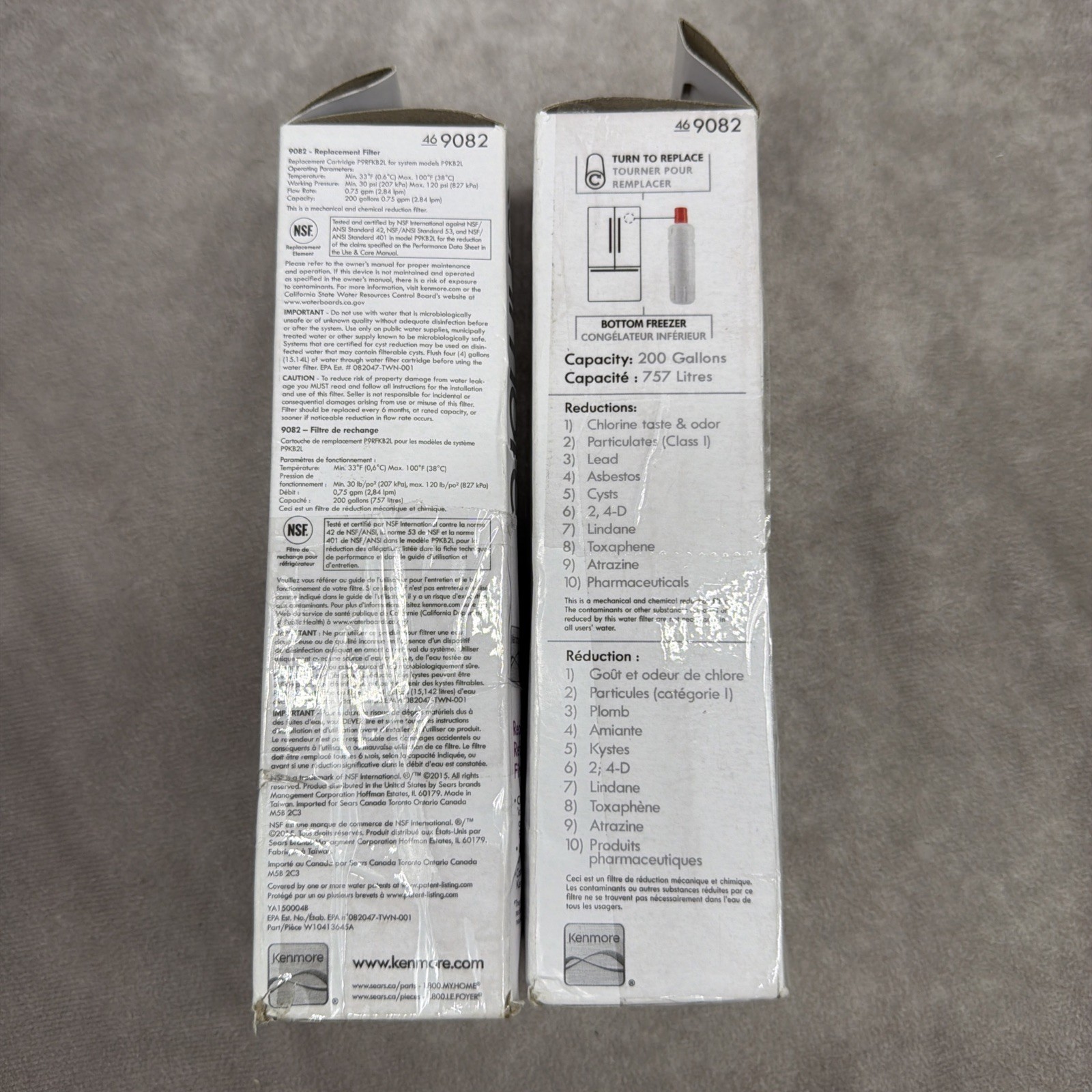 Kenmore 9082 469082 Refrigerator Water Filter 46-9082 US ship New Sealed 2 Pack