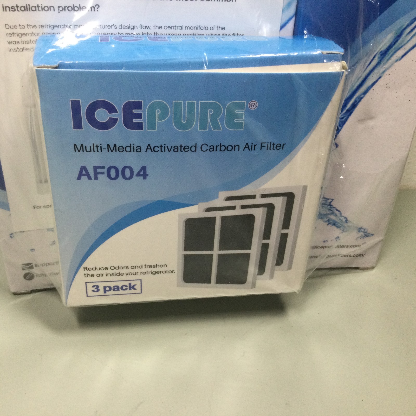 3 Packs PUREPLUS Refrigerator Water Filter RWF4700AC