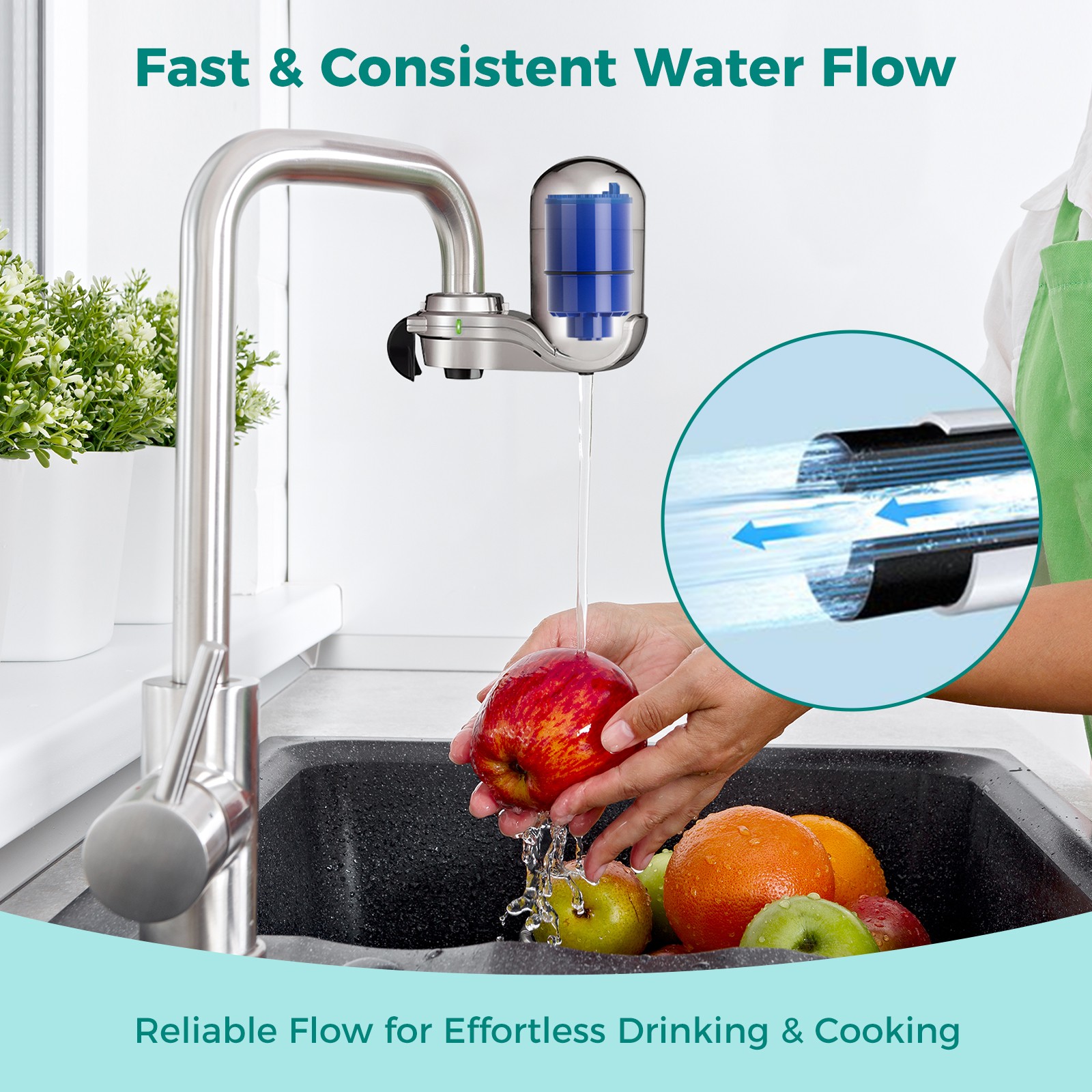 RF-9999 PFM400H Faucet Water Filter Replacement NSF Certified 2/3/4/6/8/12-Pack
