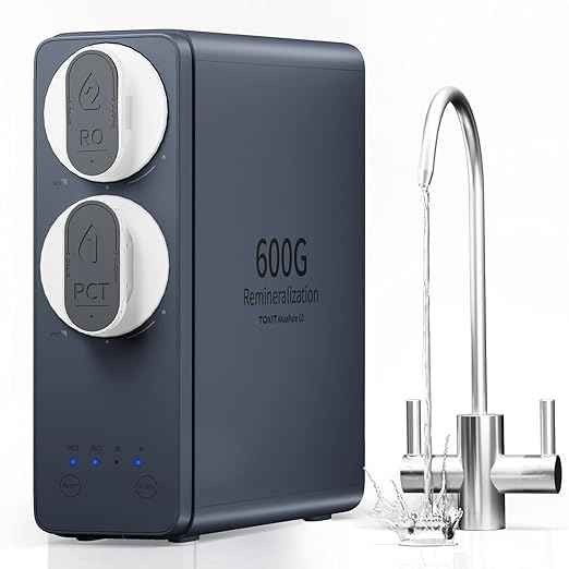 600GPD Tankless Reverse Osmosis RO Water Filter System Under Sink Purifier