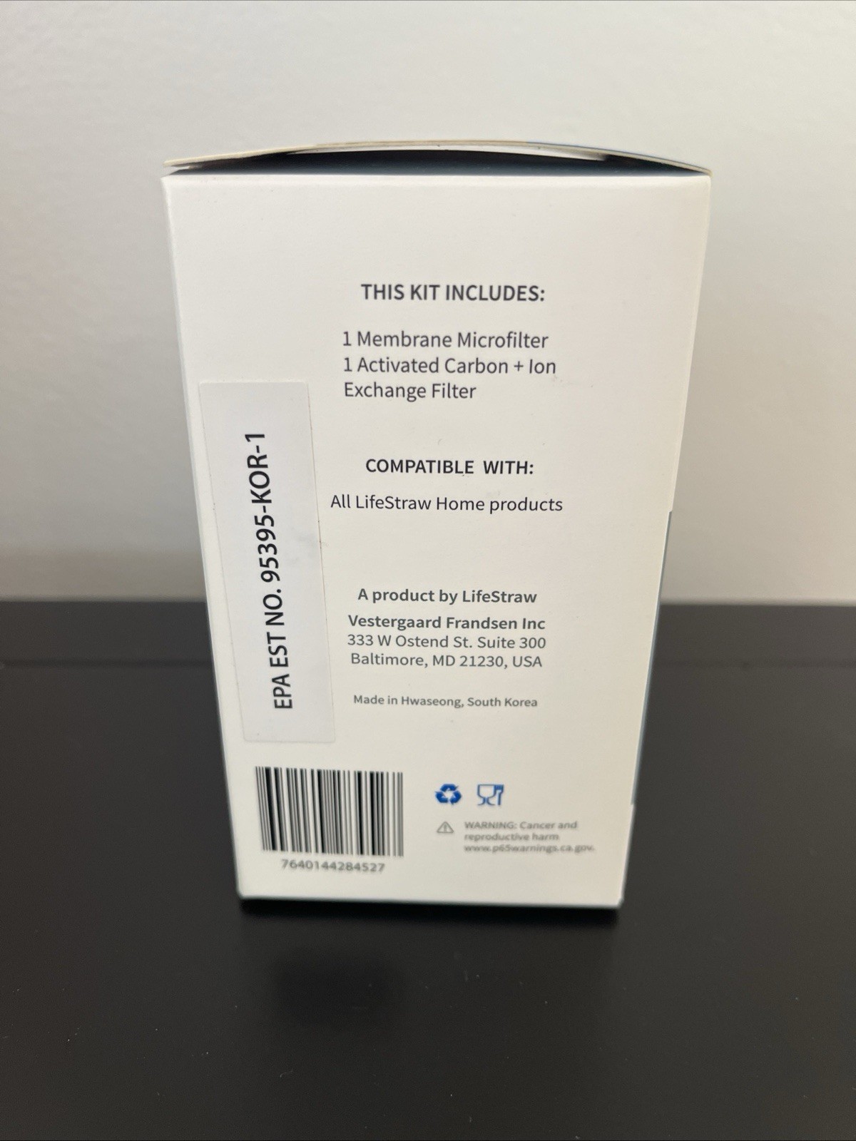 LifeStraw 1 Membrane Microfilter and Activated Carbon + Ion Exchange Filter NEW