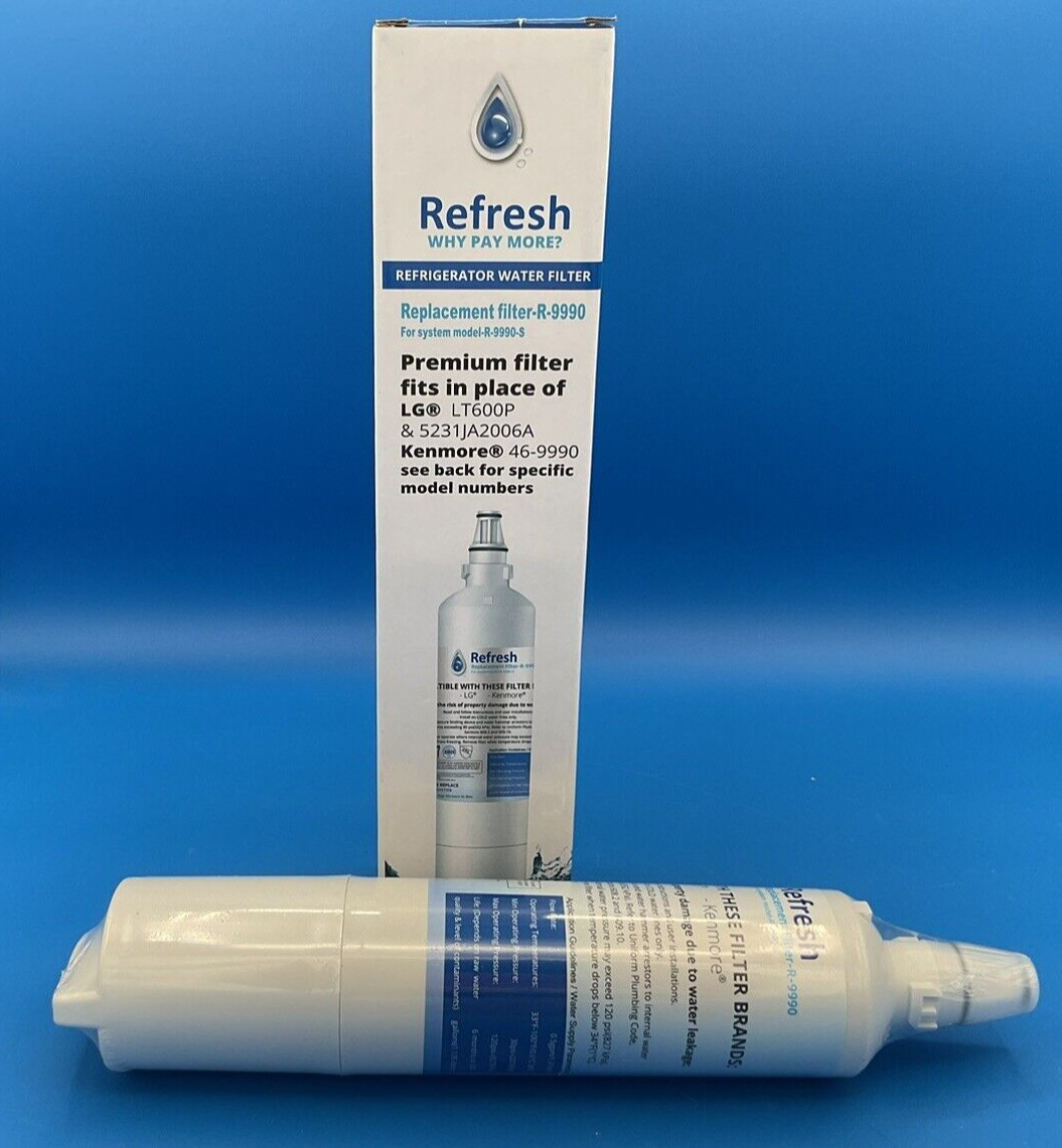 REFRESH R-9990 Refrigerator Water Filter Replacement LG Kenmore NEW Free Ship!