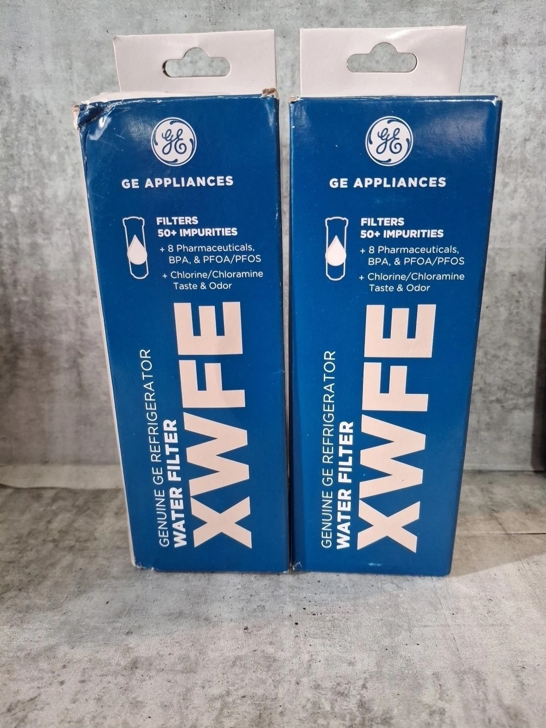 Lot Of 2 NEW GE XWFE Refrigerator Water Filter NO RFID Chip – SEALED Read