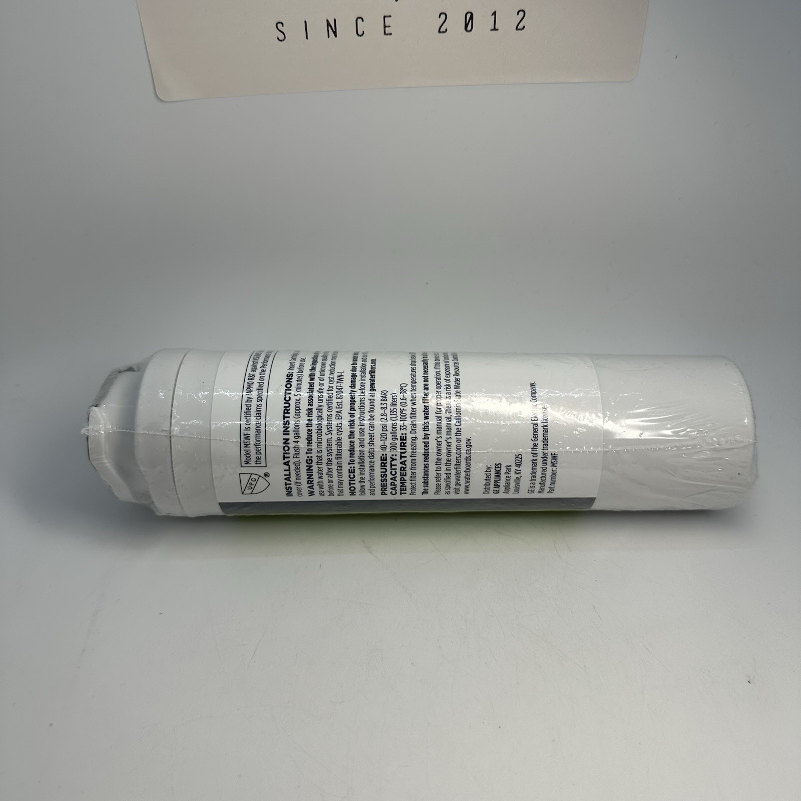 GE Appliances MSWF Genuine Water Refrigerator Filter Cartridge – New w/out Box!
