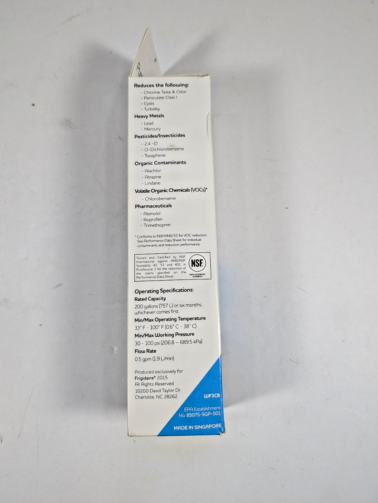 Genuine OEM Frigidaire WF3CB PureSource 3 Water & Ice Refrigerator Filter NEW