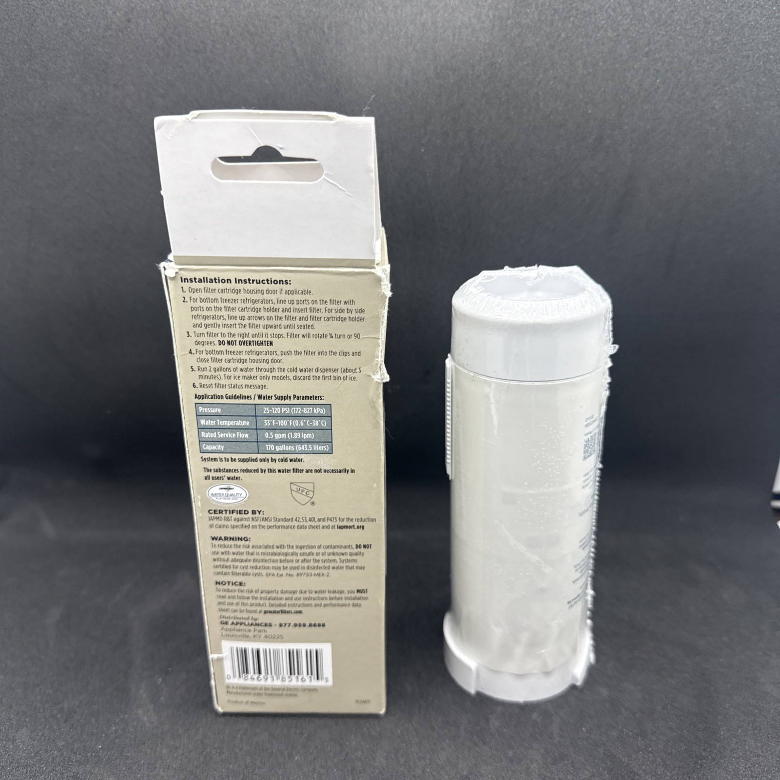 Genuine GE XWFE Refrigerator Water Filter – White Factory Sealed RFID Microchip