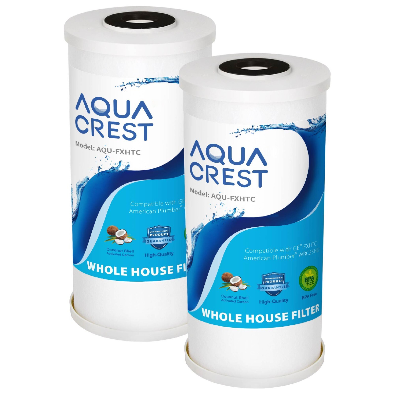 AQUA CREST 5 Micron 10″x4.5″ Whole House Replacement Water Filter for Culligan