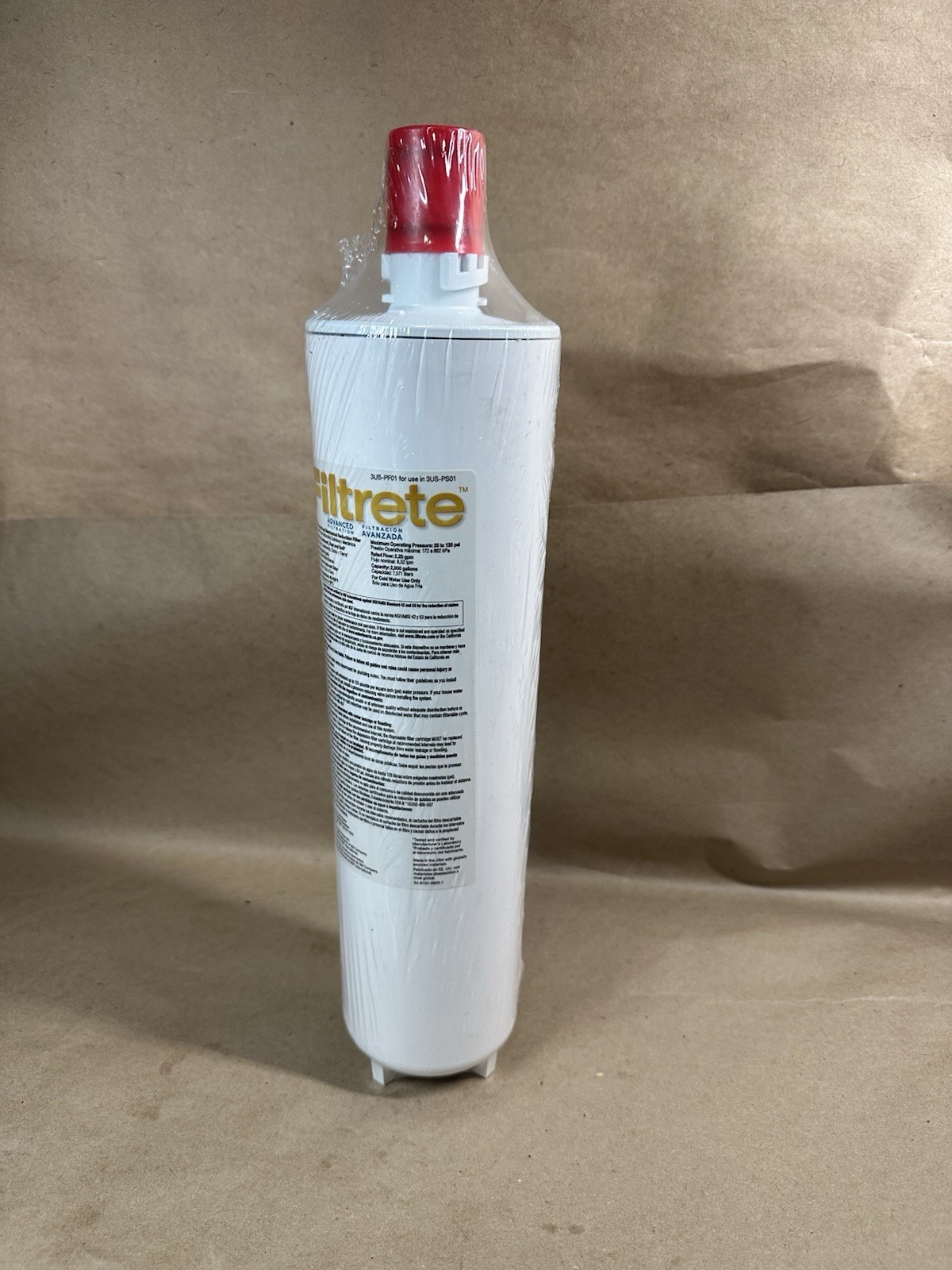 FILTRETE Advanced Under Sink Quick Change Water Filtration Filter 3US-PF01