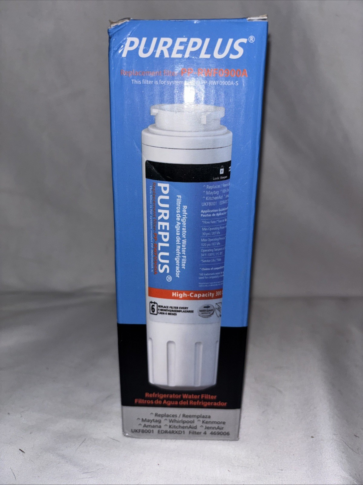 PUREPLUS Replacement Refrigerator Water Filter #PP-RWF0900A Amana Maytag (BoxT)