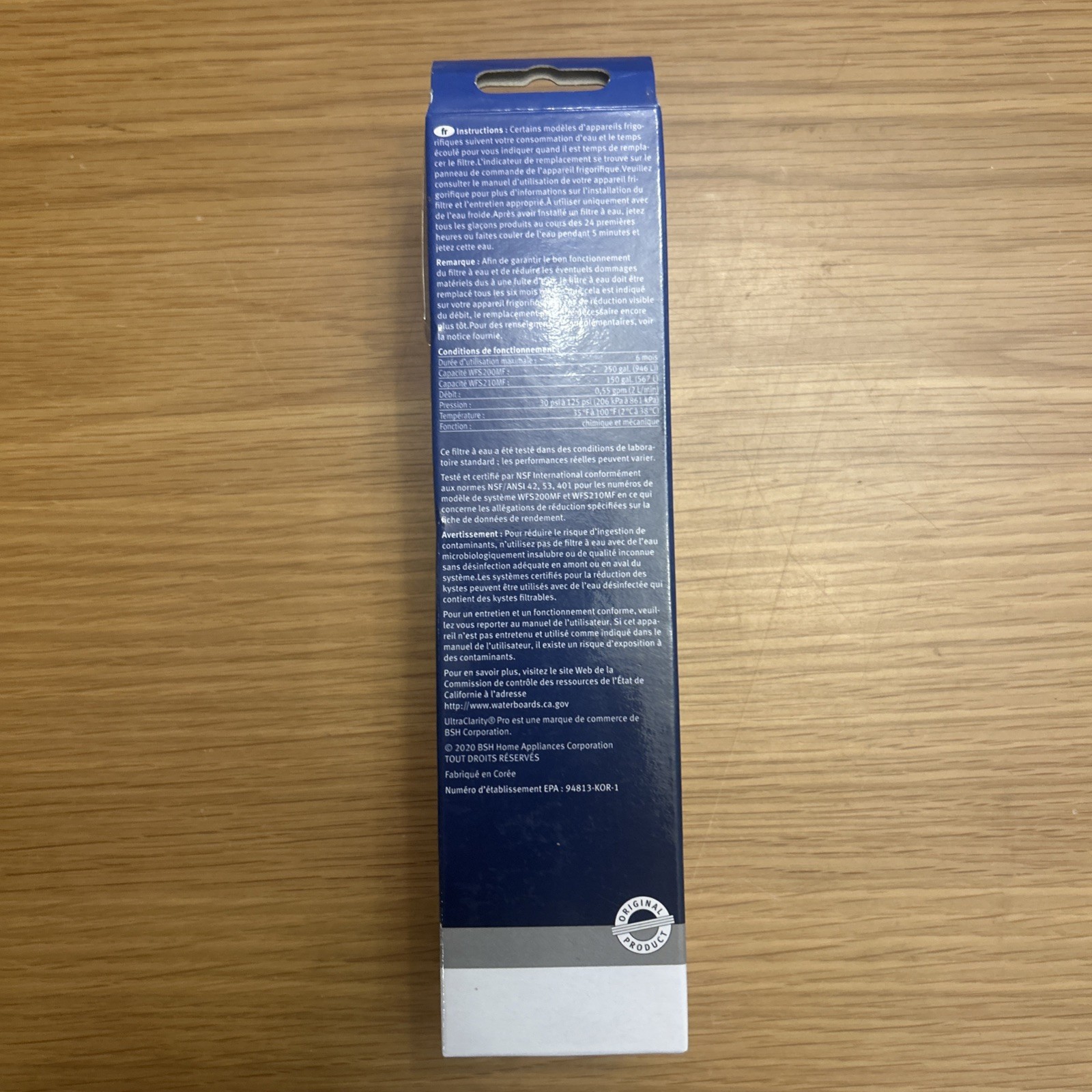 Bosch 11032531 Genuine OEM Water Filter Cartridge for Bosch Refrigerators