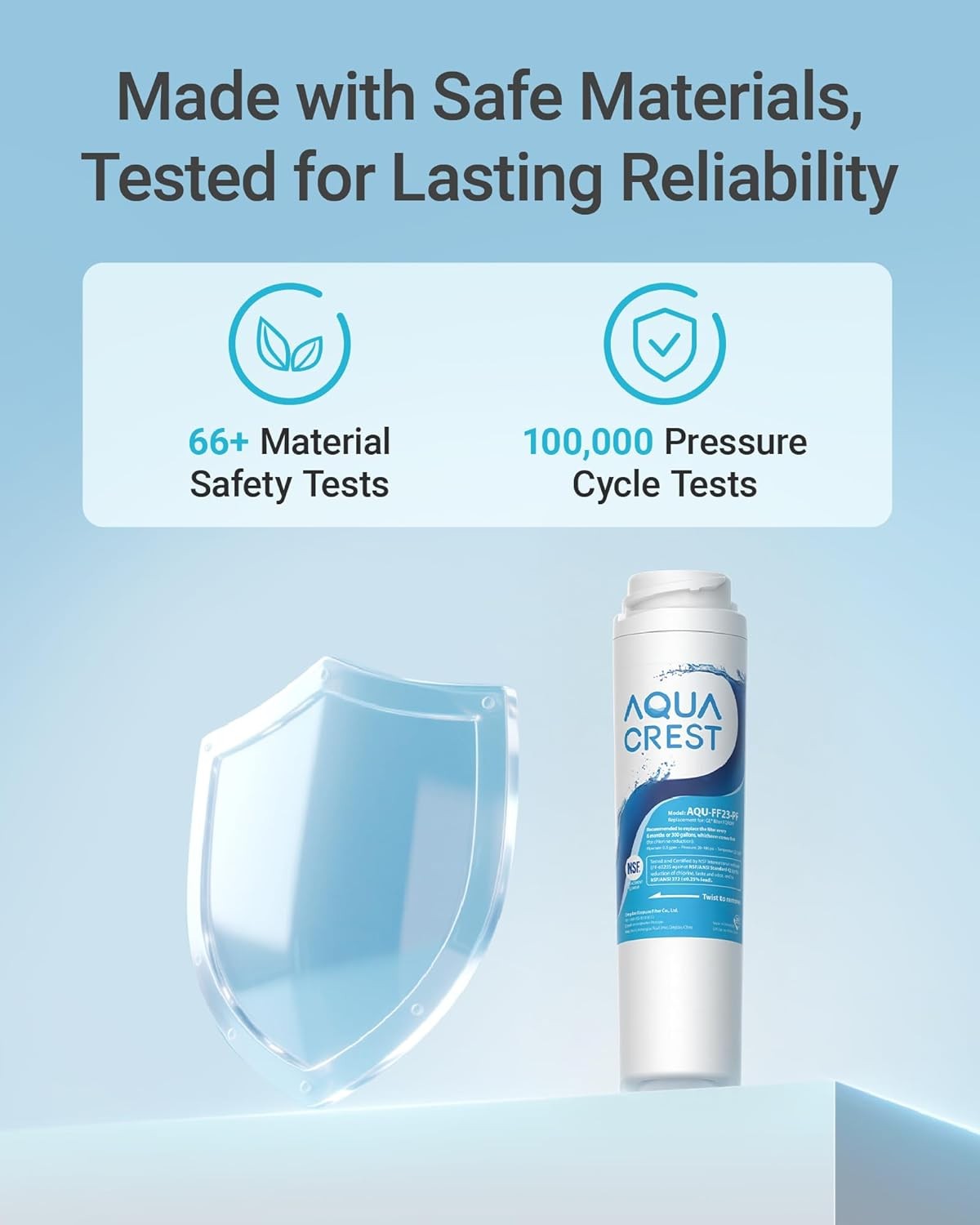 AQUA CREST FQROPF,FQSLF Under Sink Water Filter,Replacement for FQROPF,FQSLF(4)