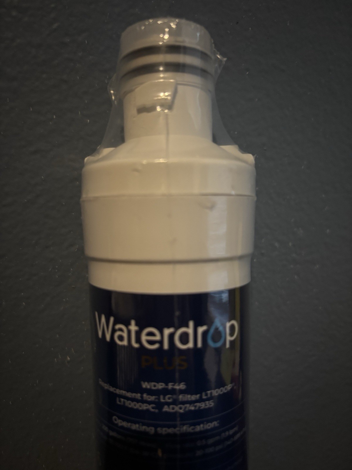 Waterdrop Plus WDP-F46 Refrigerator Filter for LG LT1000P ADQ747935 757L