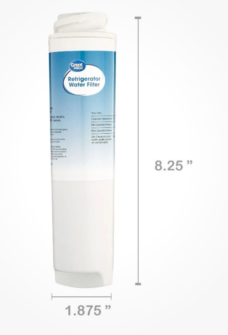 Great Value Refrigerator Water Filter Replaces Ge Model GSWF & Kennemore 46-9914