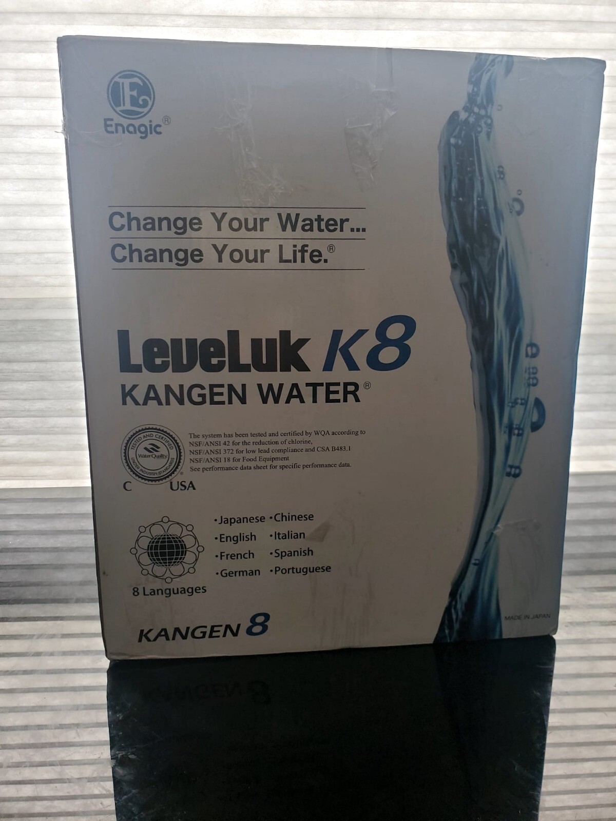 Enagic Leveluk K8 Kangen Water Ionizer Machine 8 Plates Filtration Stages NEW