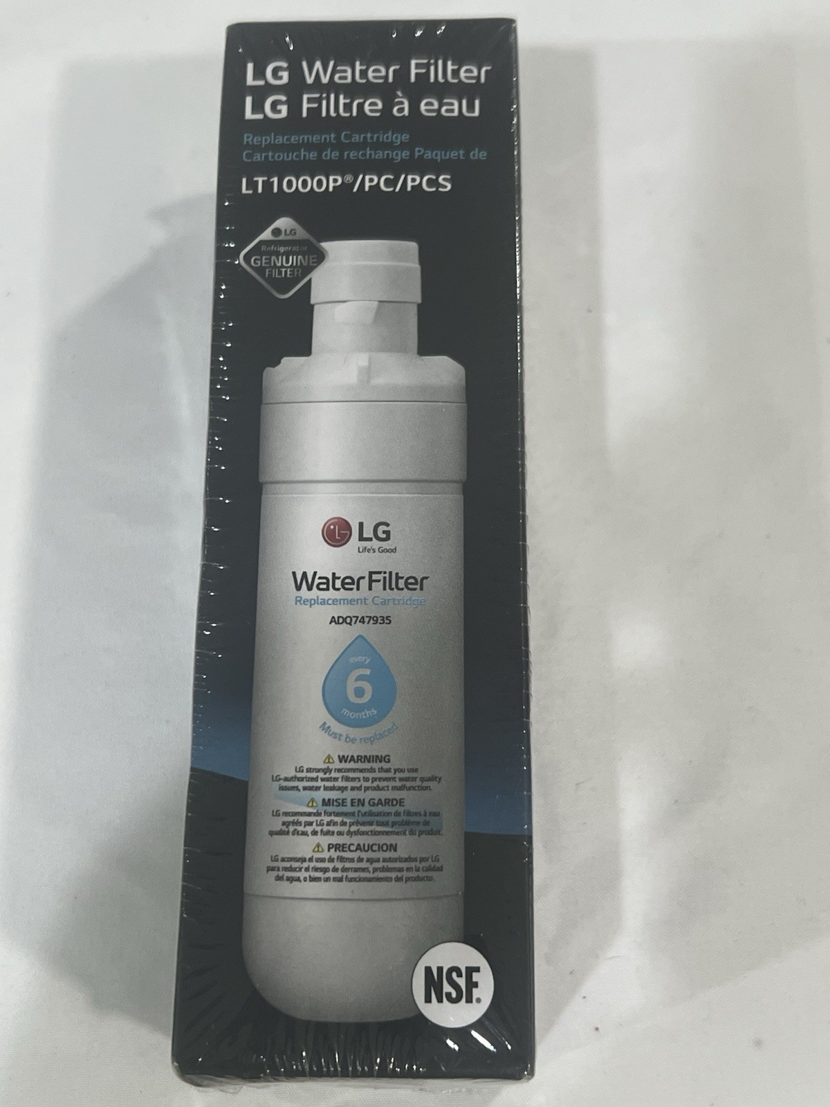 LG Water Filter Replacement Cartridge, LT1000P/PC/PCS, NSF Certified
