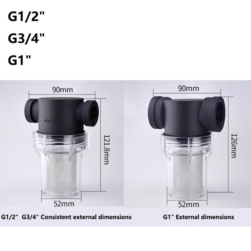 G1/2″ 3/4″ 1″ 40 Mesh Strainer Water Pump Filter Garden Irrigation High Flow New